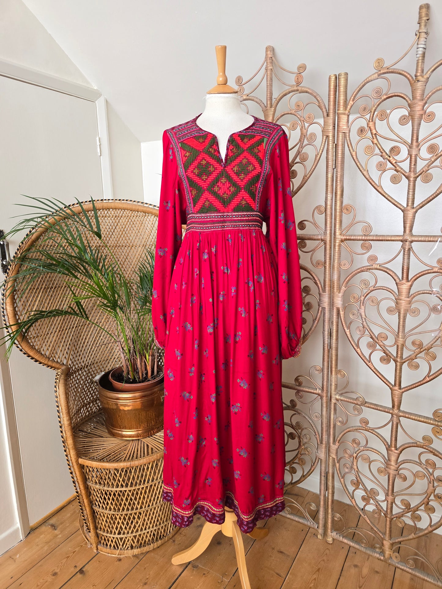 Vintage embroidered Afghan dress
