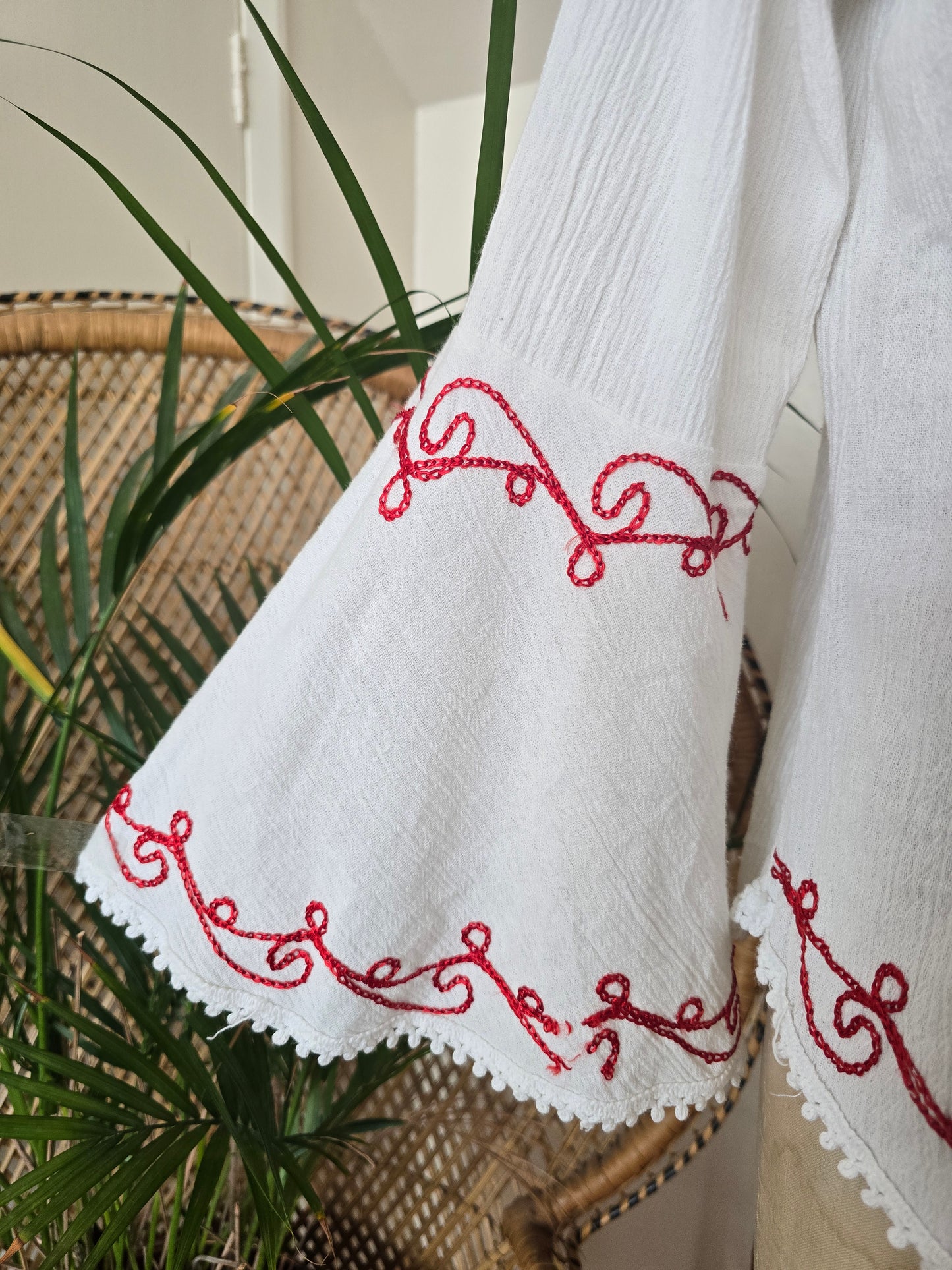 Vintage cheesecloth cotton blouse