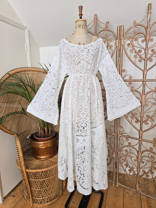 Vintage lace maxi dress
