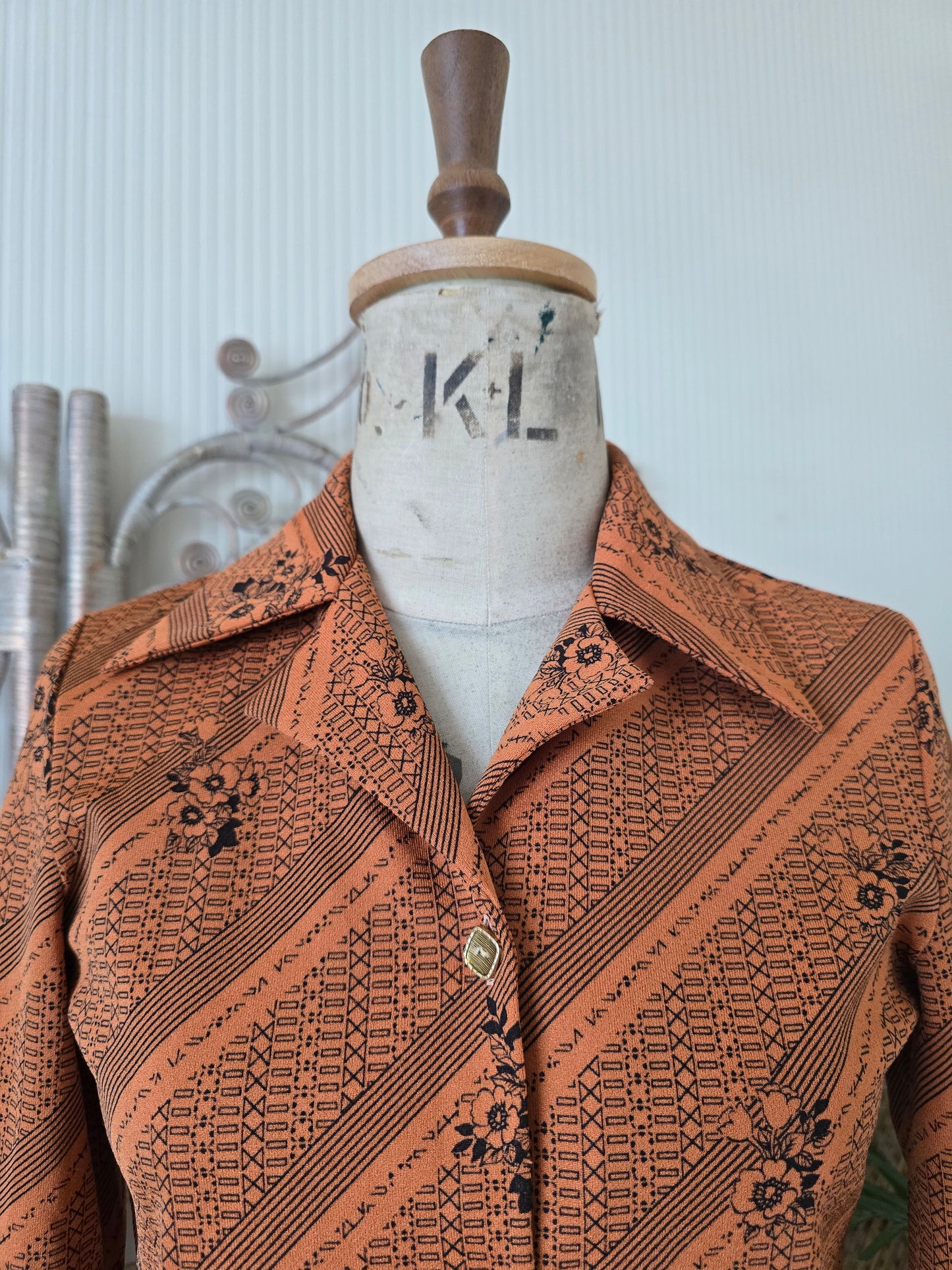 Vintage orange blouse