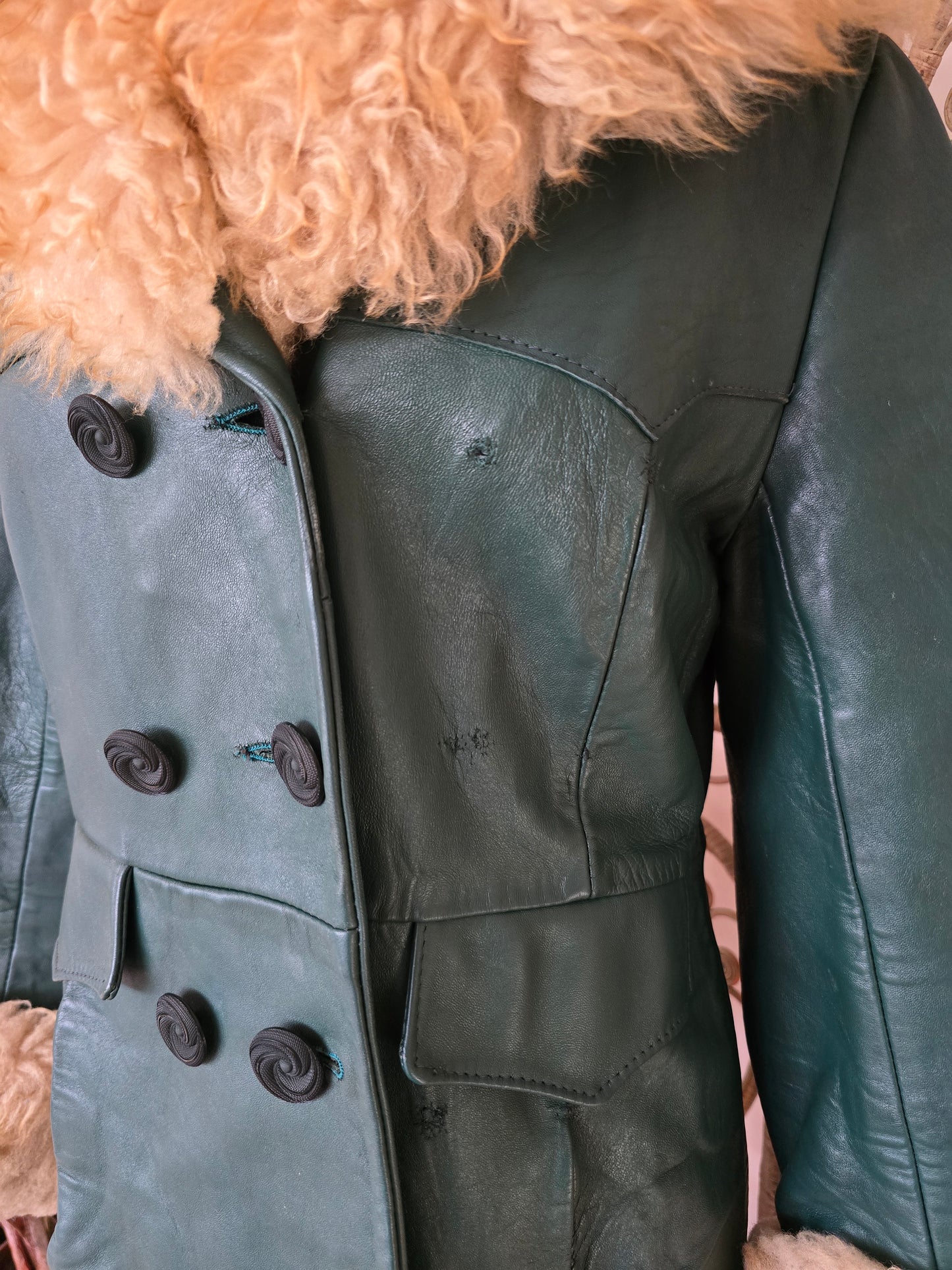 Vintage 70s leather coat