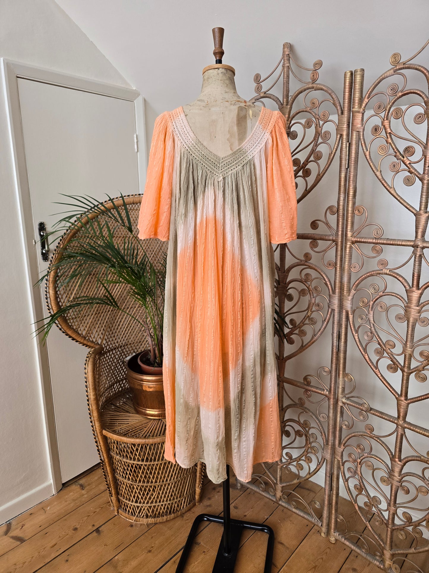 Vintage greek smock dress