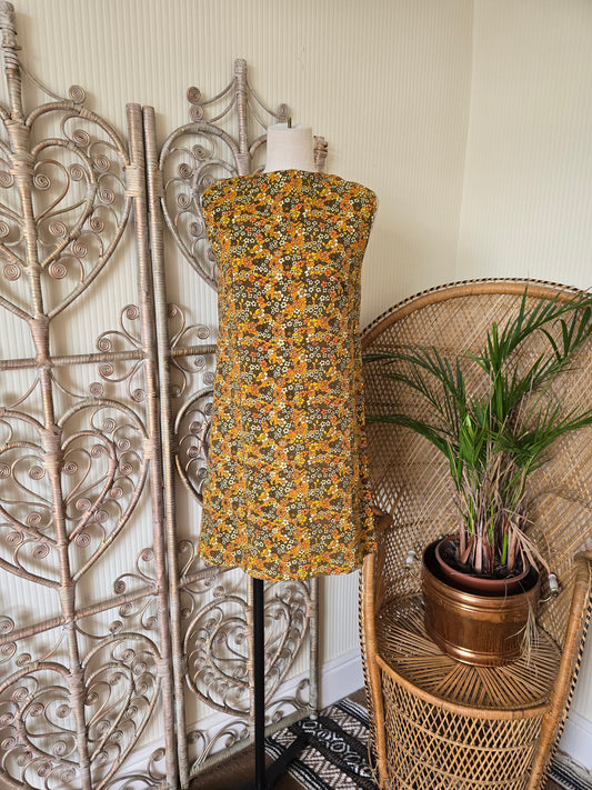 Vintage needlecord 60s dress