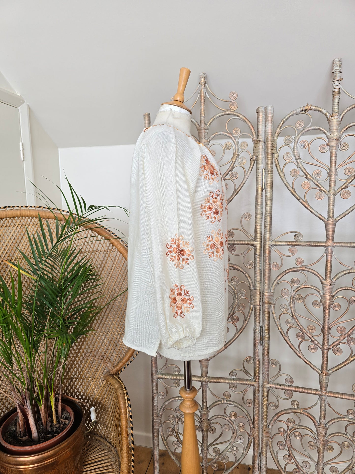Vintage embroidered blouse