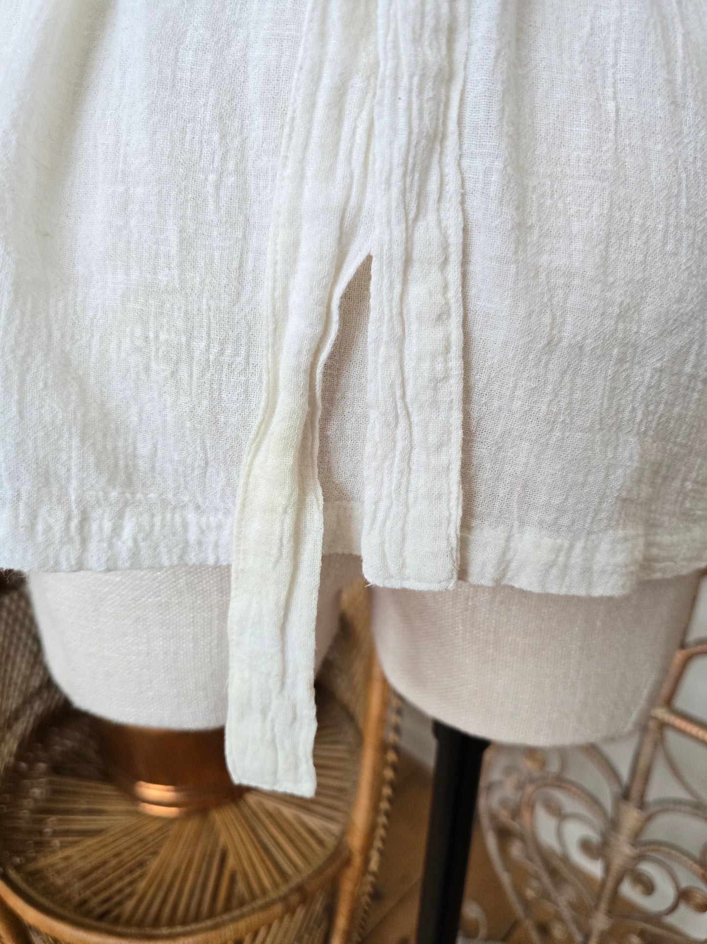 Vintage cheesecloth cotton blouse