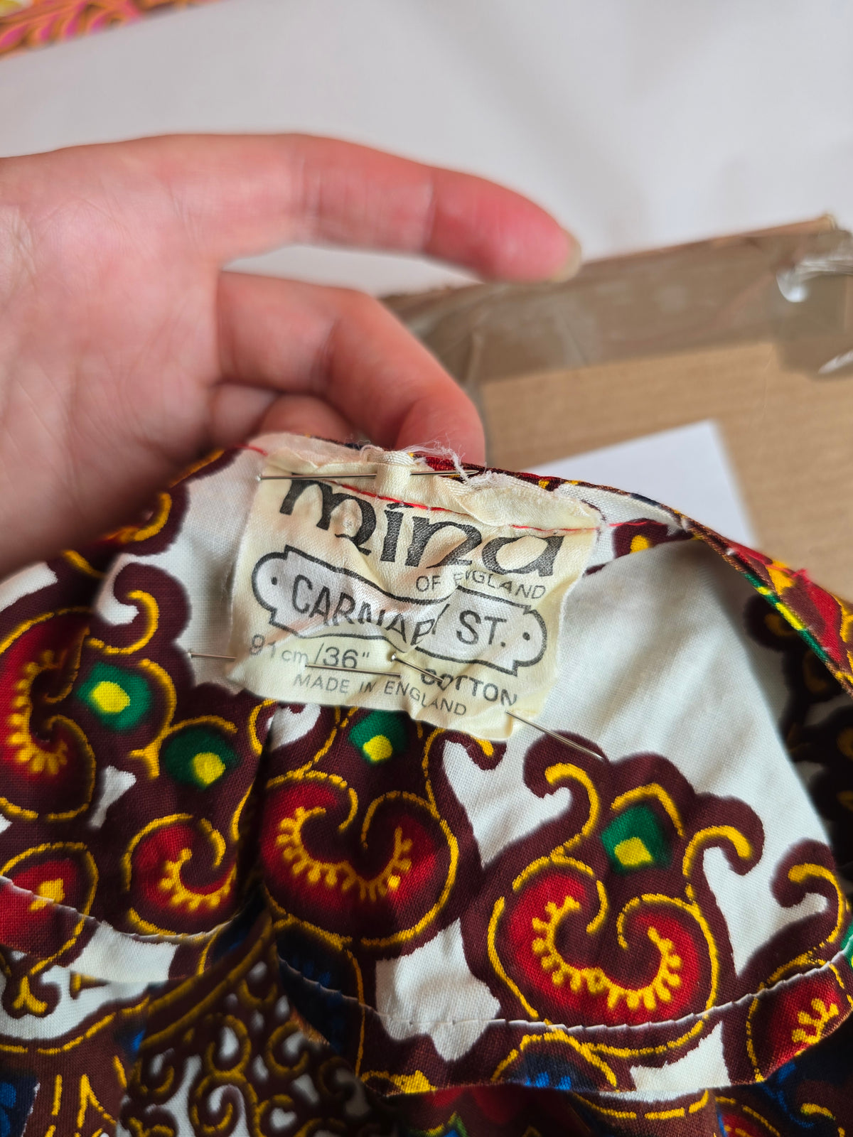 Vintage Mina of England Carnaby Street  Dashiki tunic dress