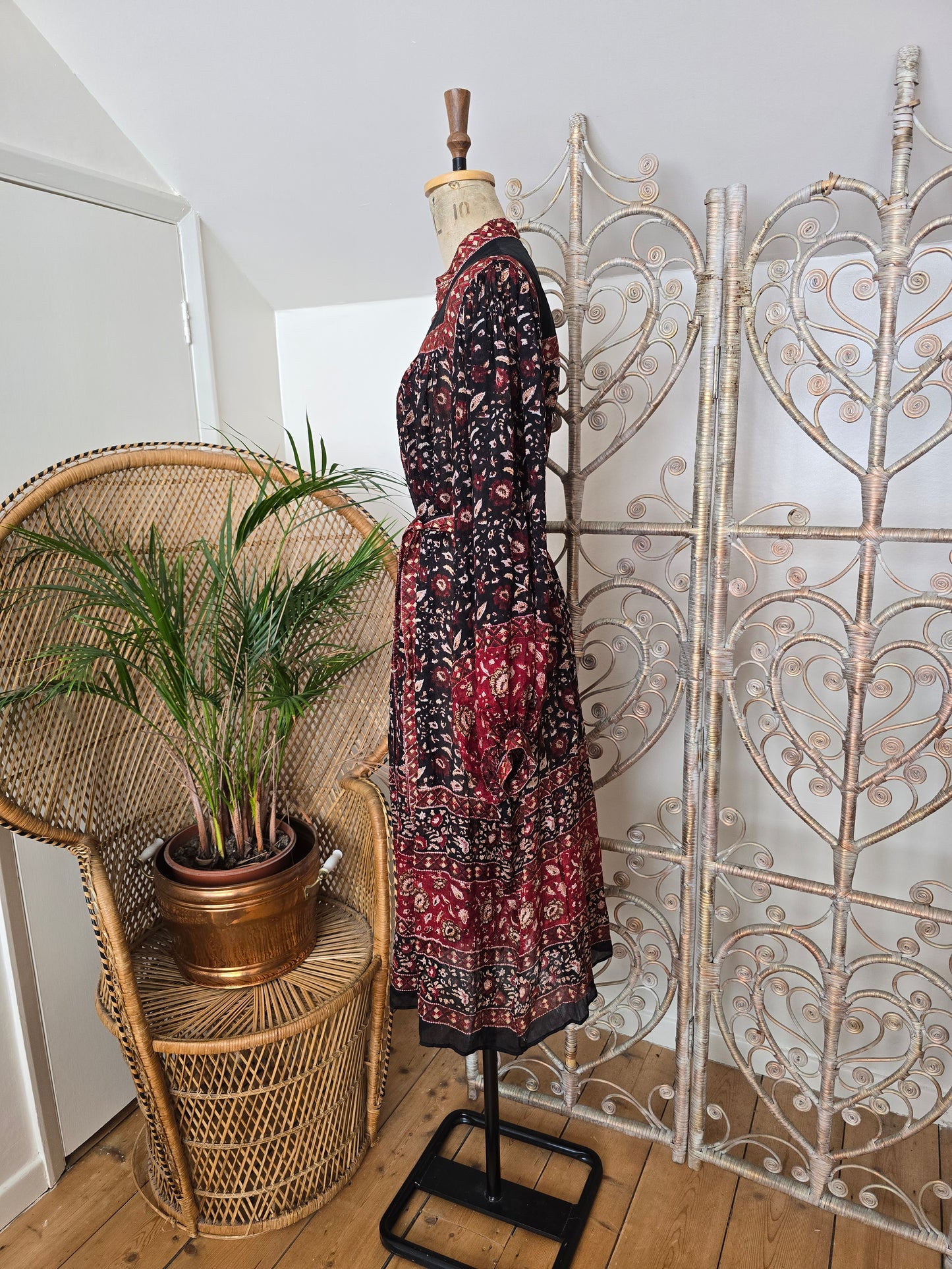 Vintage Ritu kumar for Monsoon silk Indian dress