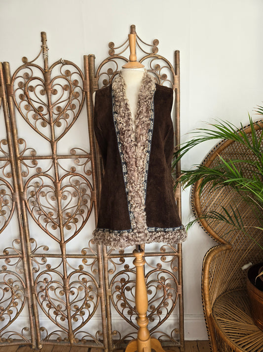 Vintage suede waistcoat