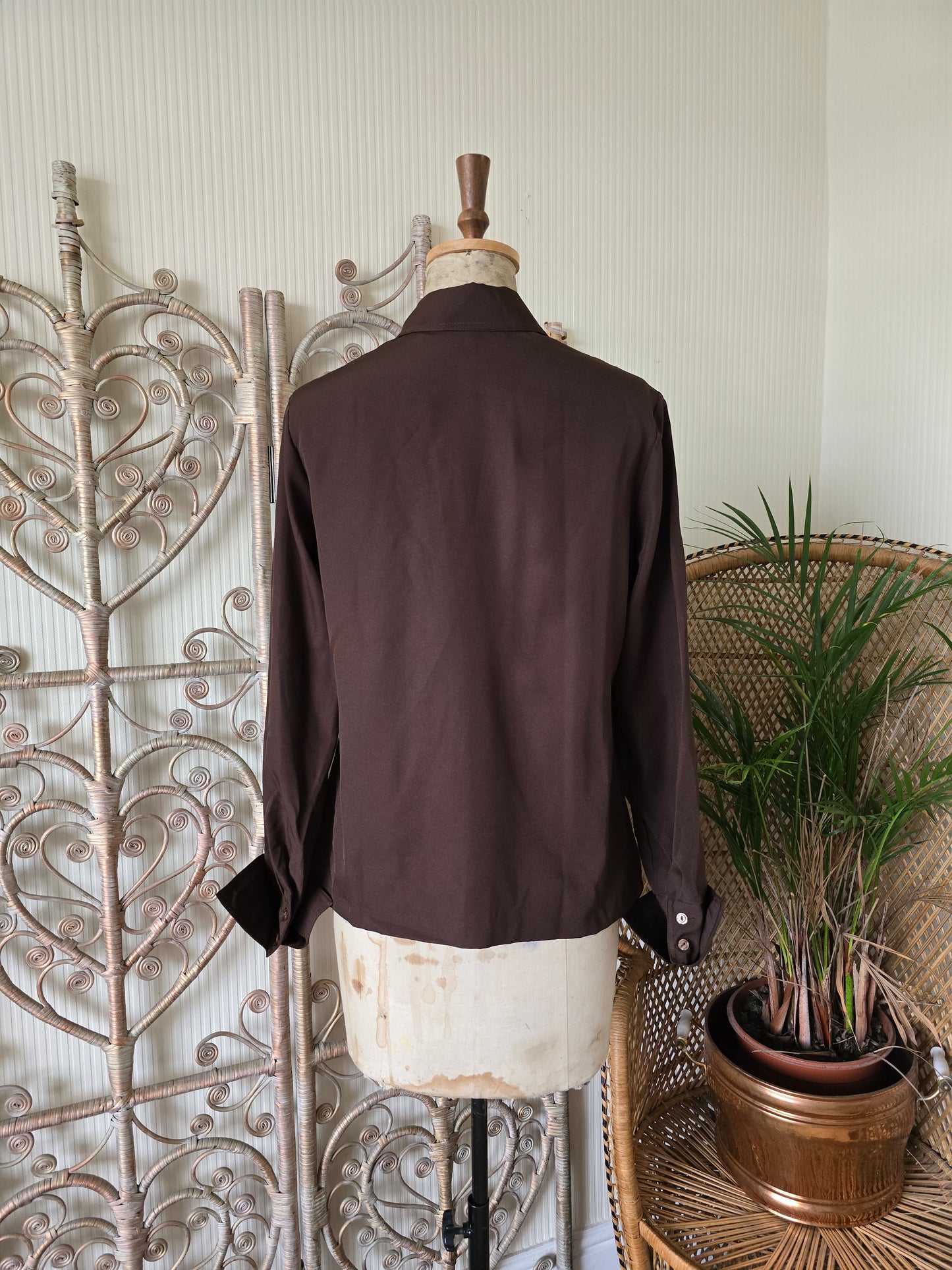 Vintage brown blouse