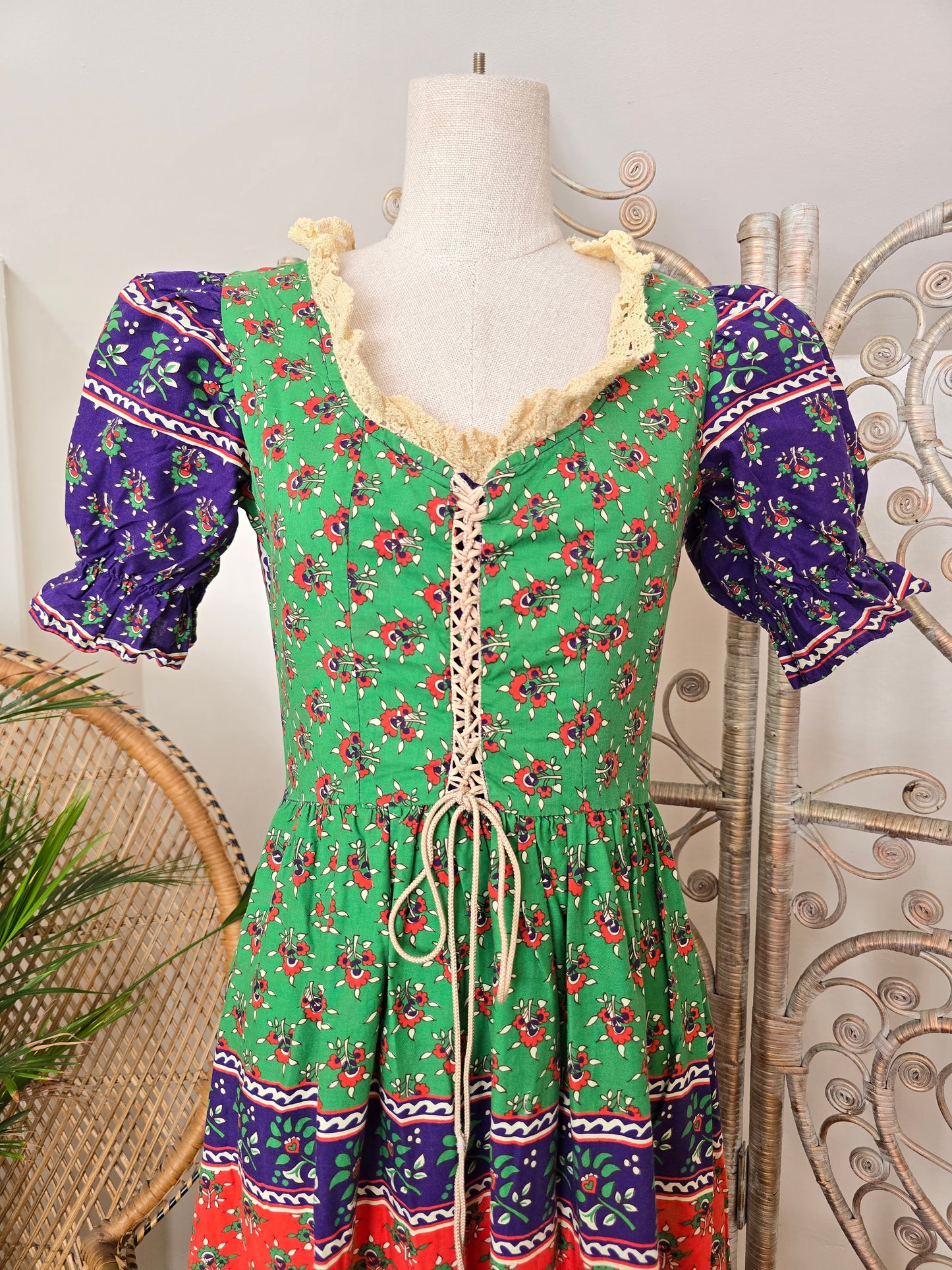 Vintage 70s Samuel Sherman maxi dress