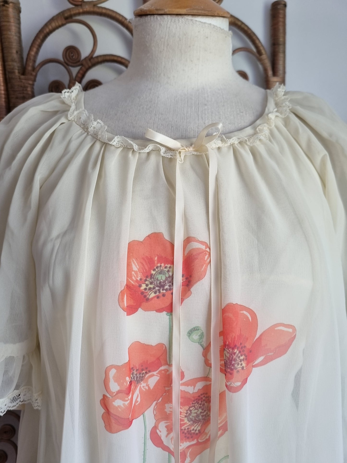 Vintage Pat Farrell cape dress S