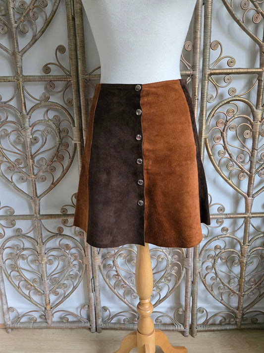 Vintage suede skirt w29.5"