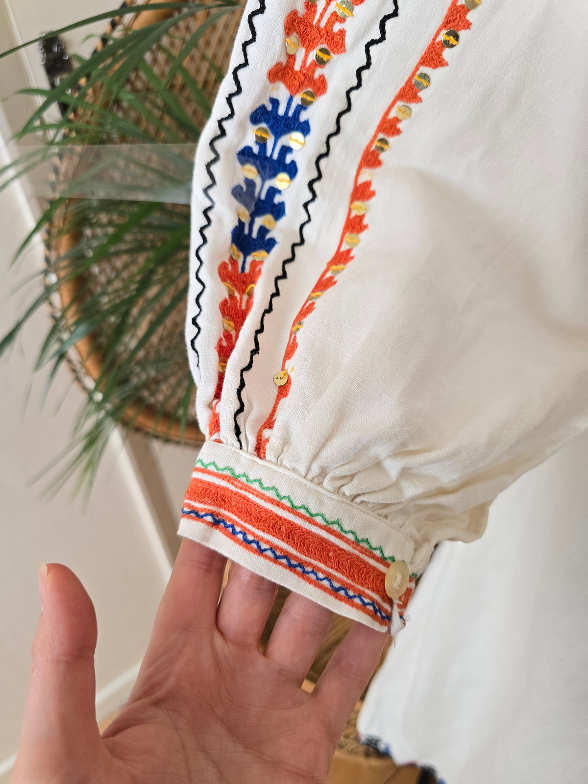 Vintage Romanian cotton dress