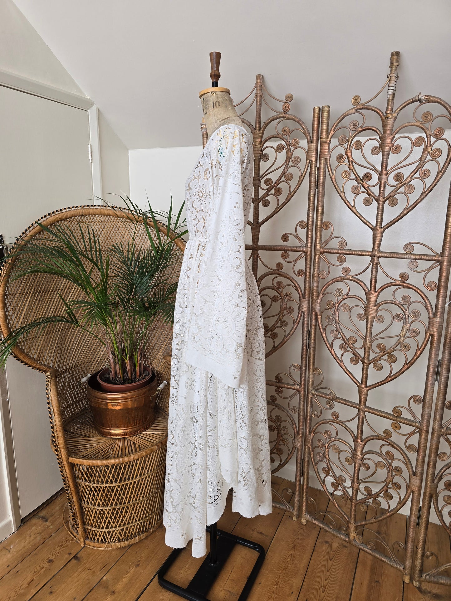 Vintage lace maxi dress