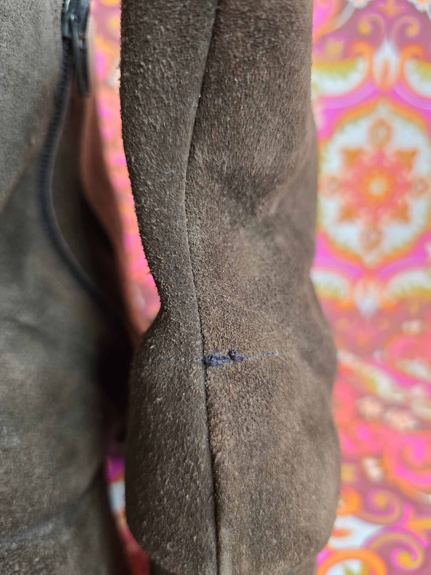 Vintage suede Rin Tin Tin boots size uk 6 Eur 39 us 8