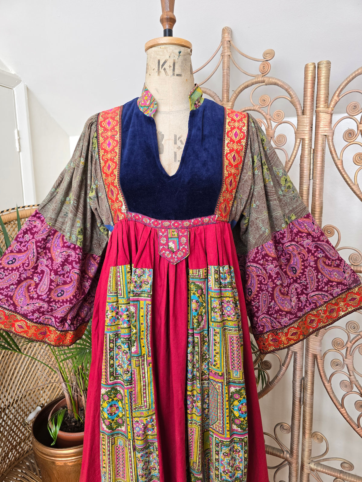 Vintage patchwork dress