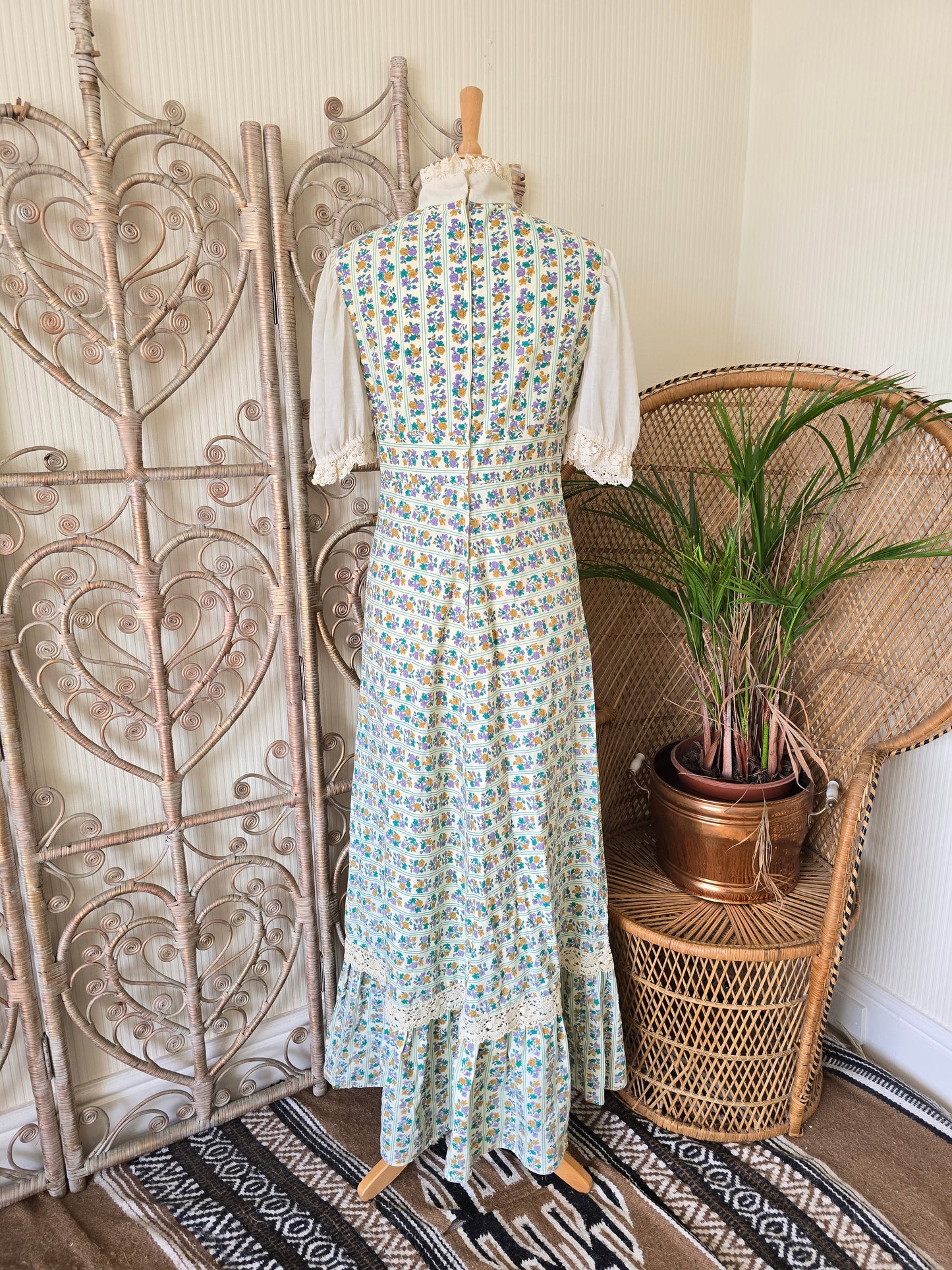Vintage 70s Samuel Sherman maxi dress