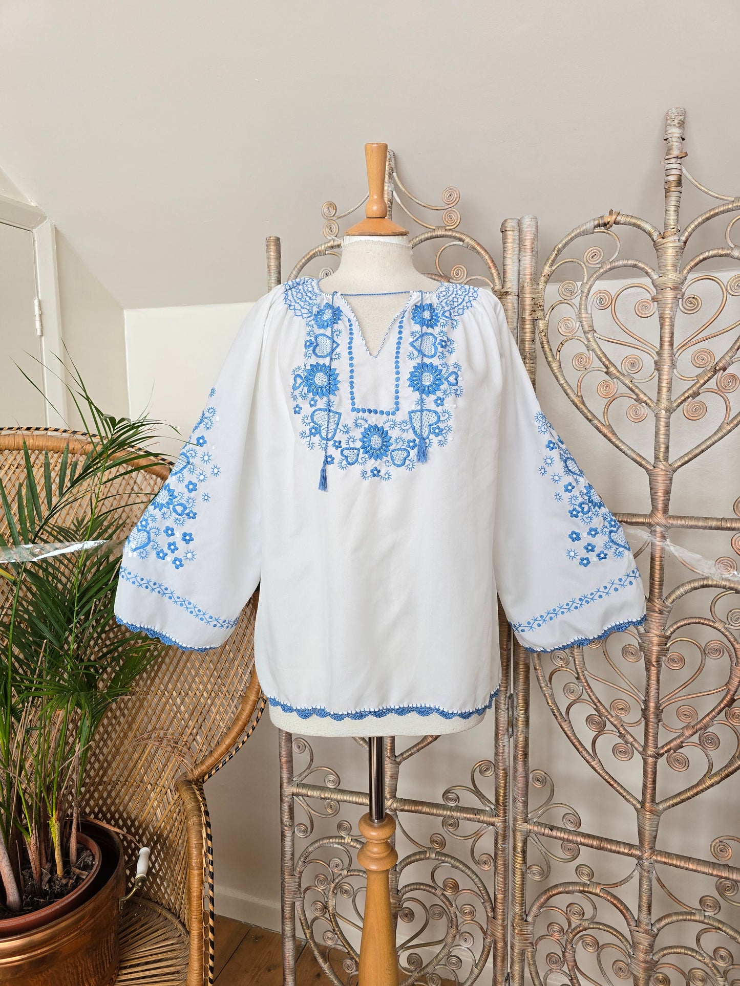 Vintage embroidered blouse