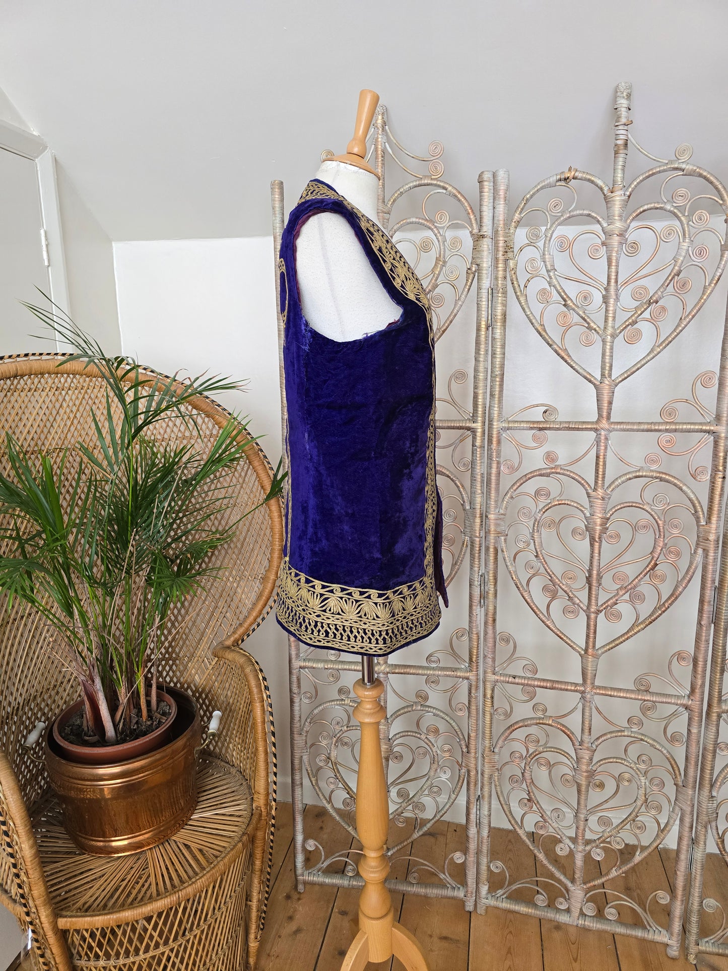 Vintage Antique velvet waistcoat