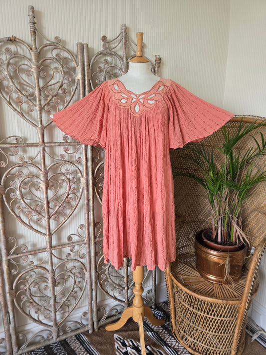 Vintage greek smock dress