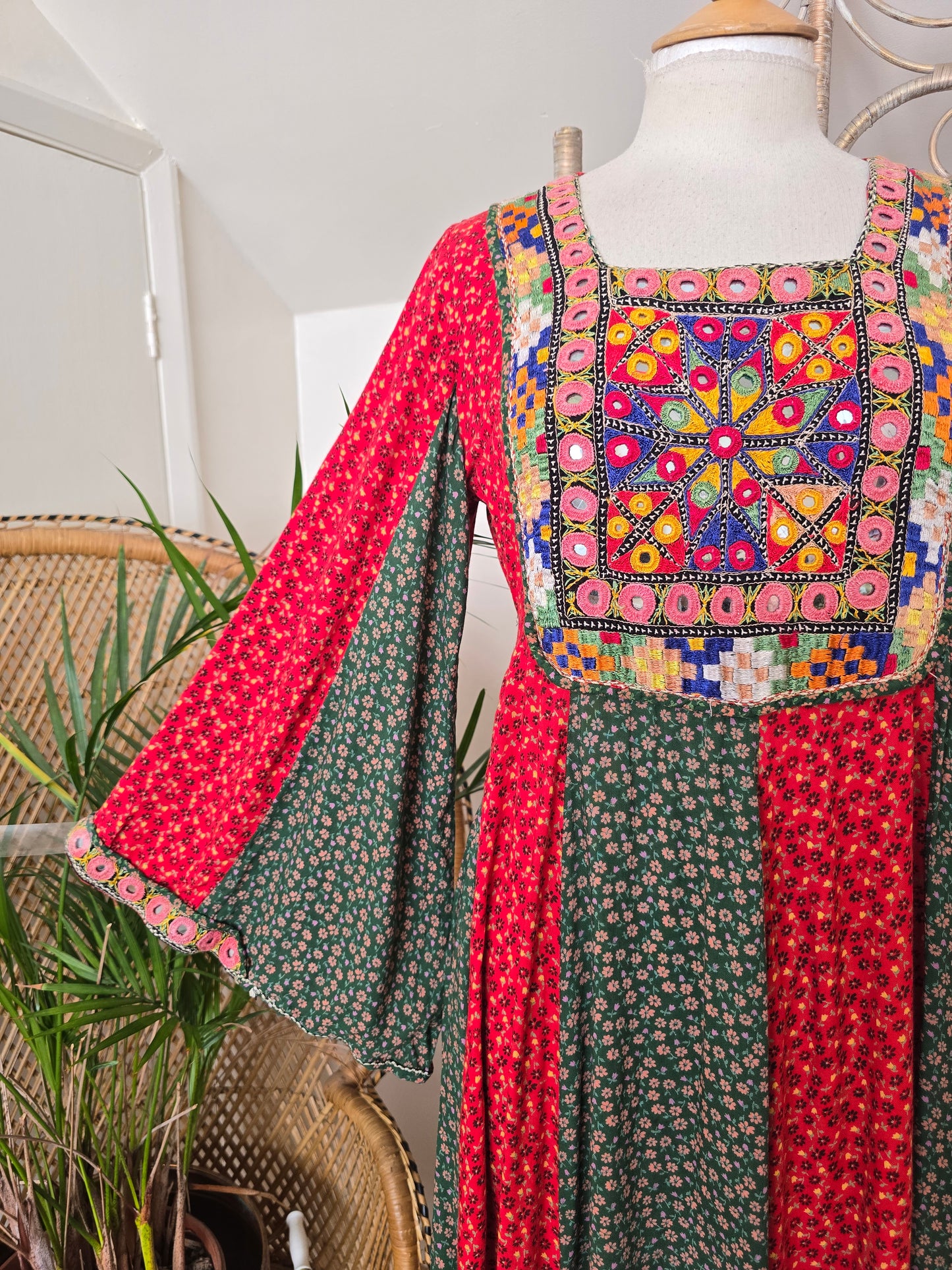 Vintage embroidered dress