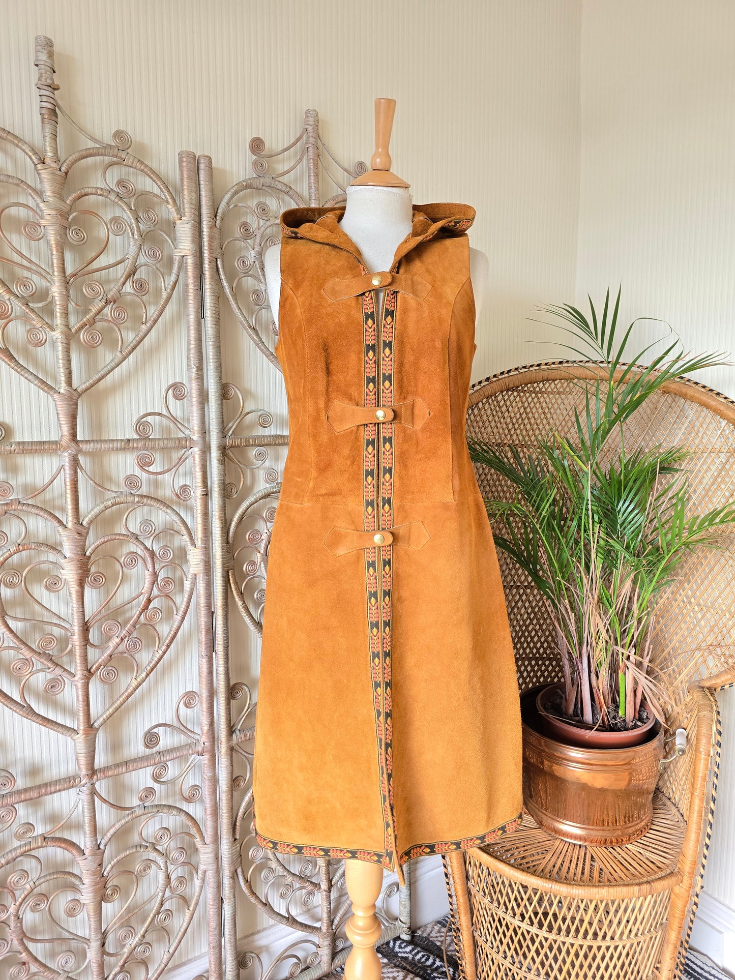 Vintage suede waistcoat