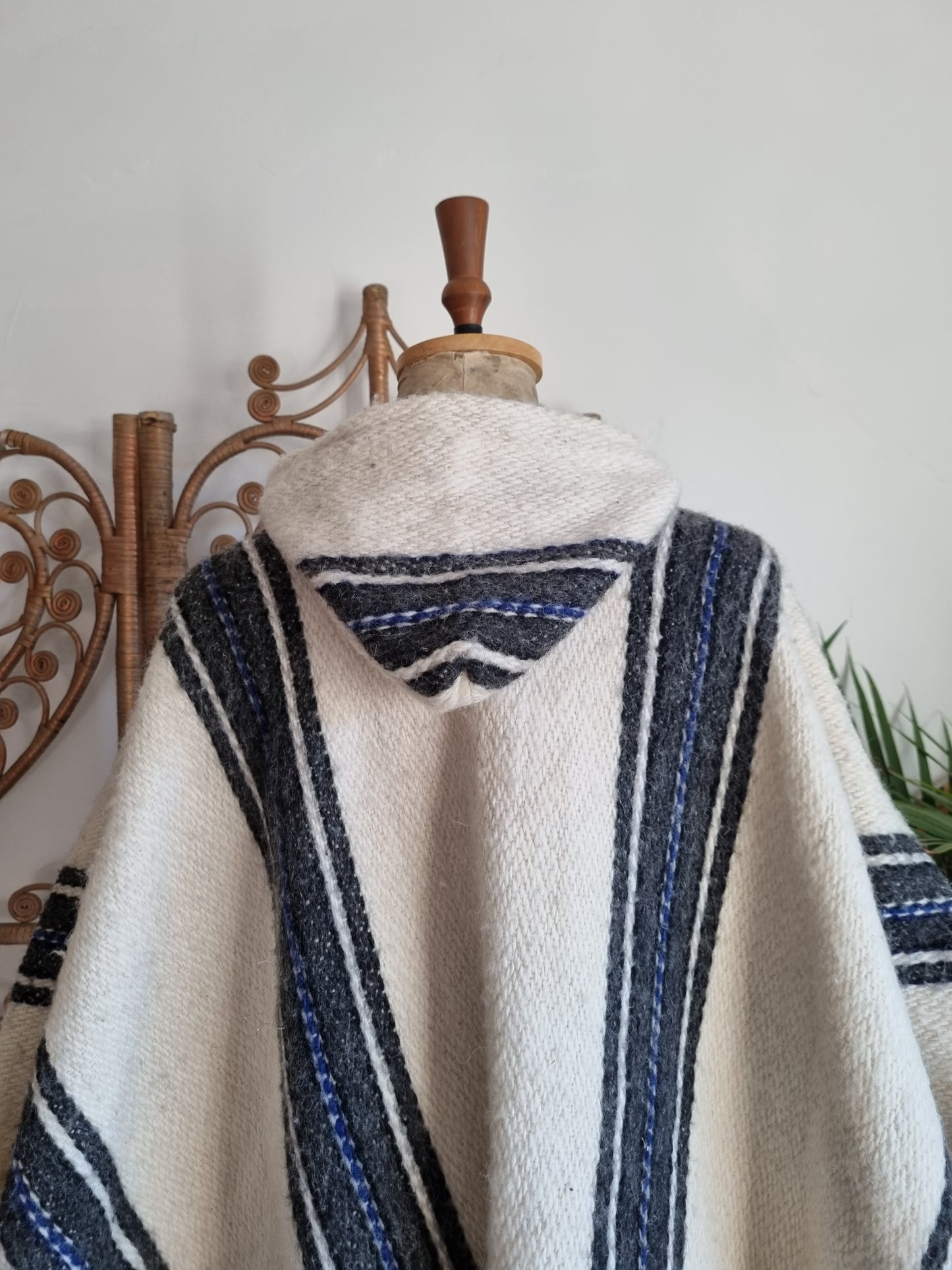 Vintage wool poncho