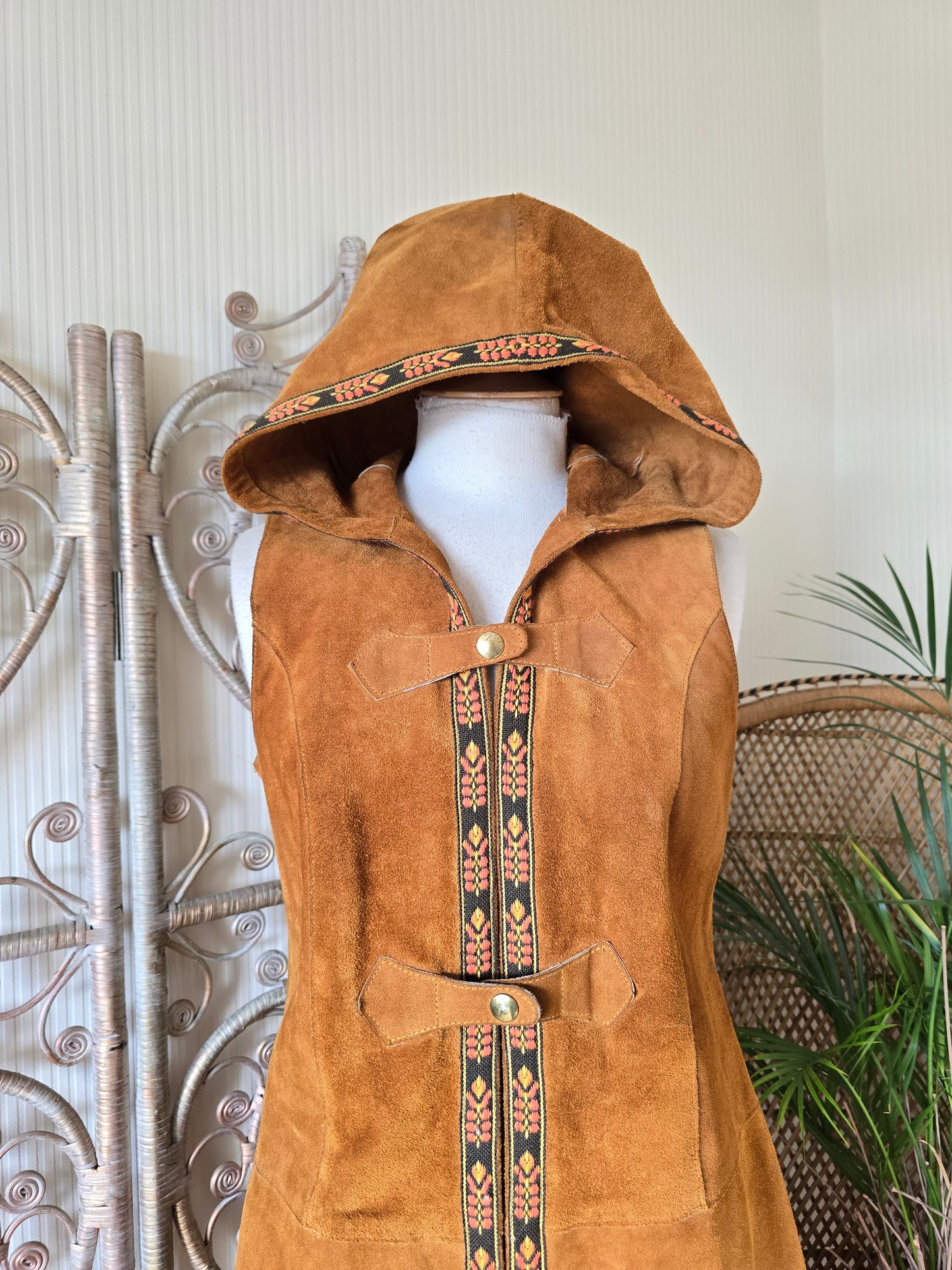 Vintage suede waistcoat