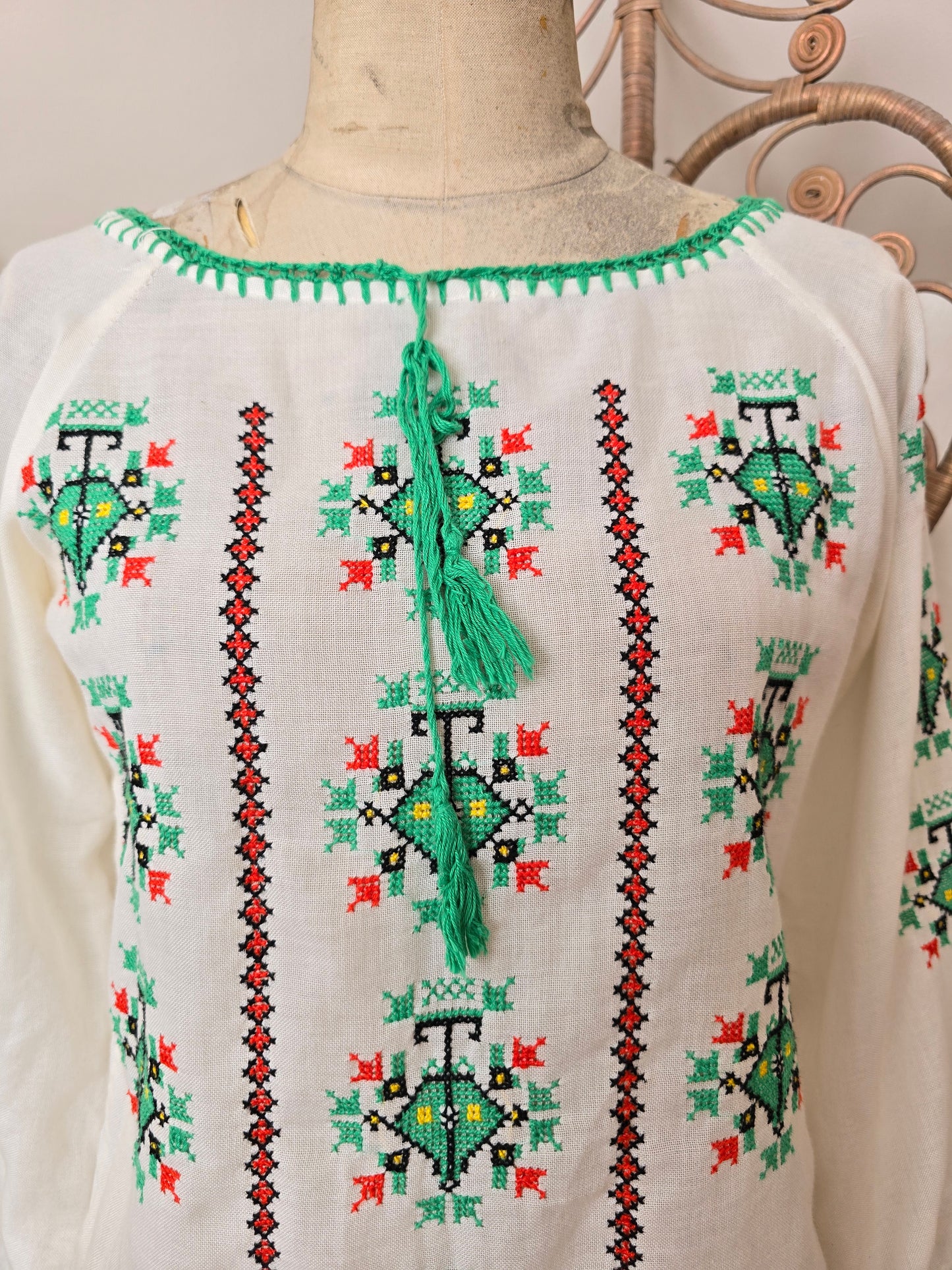 Vintage embroidered blouse
