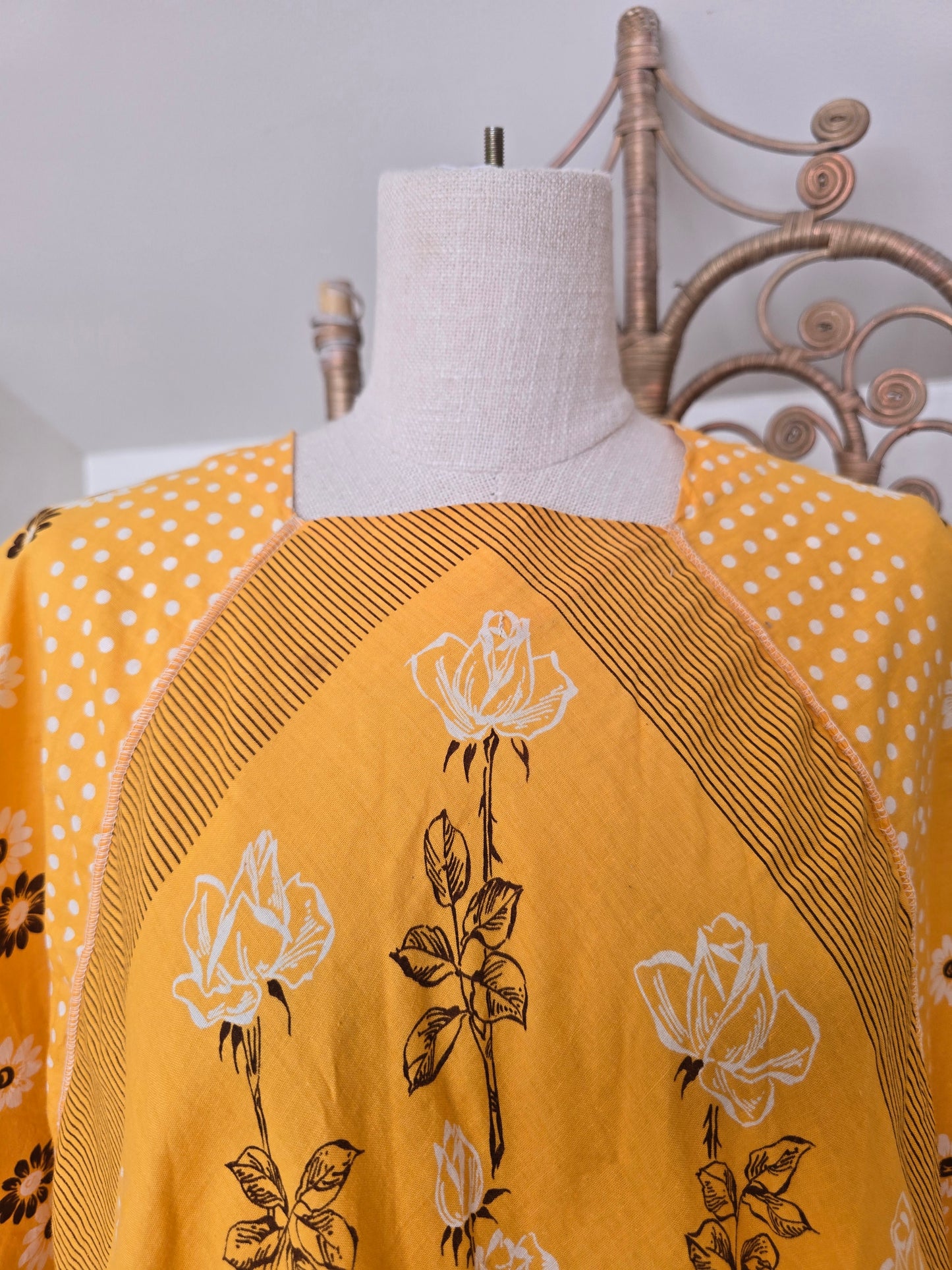 Vintage style handkerchief blouse tunic