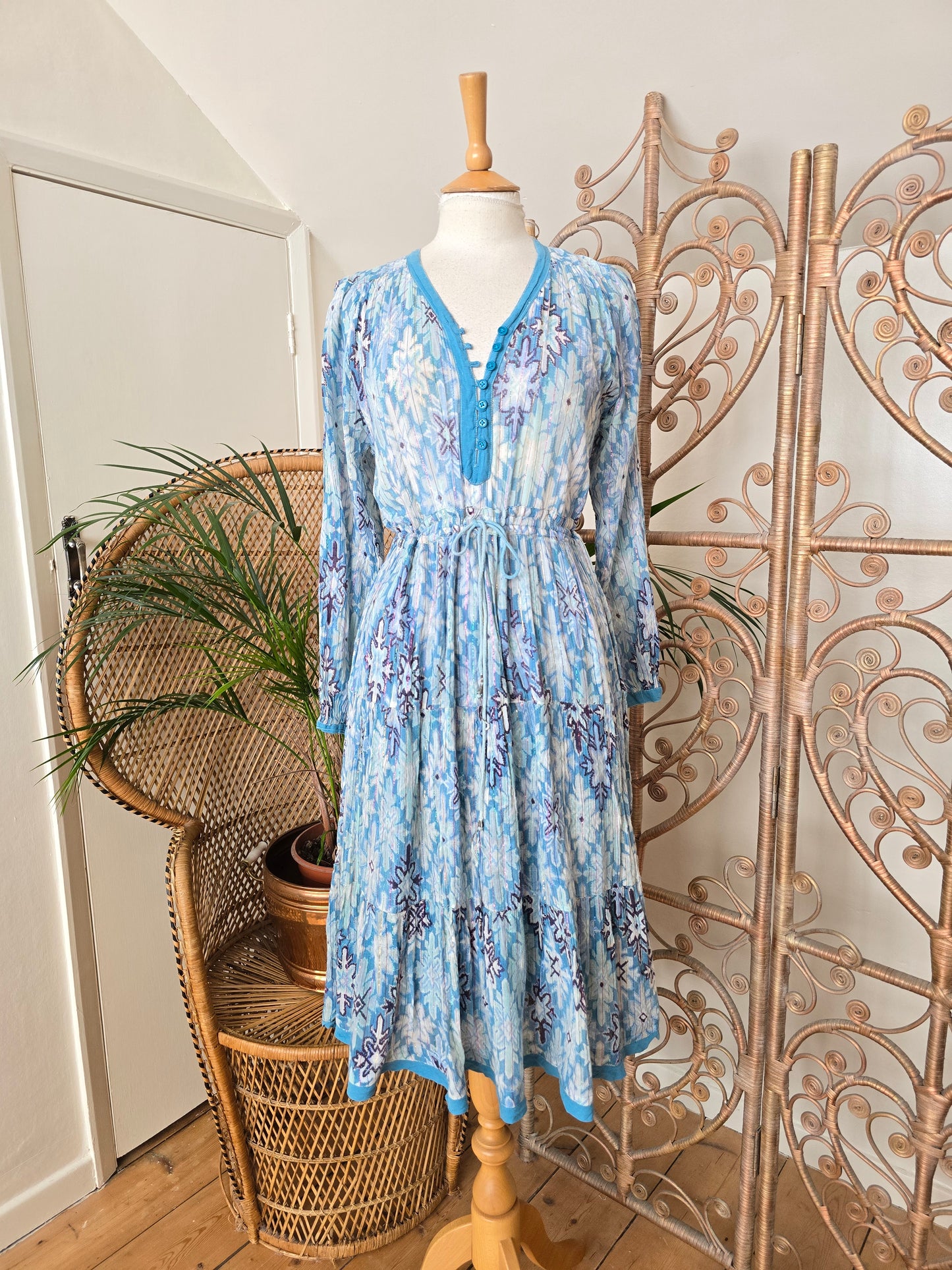Vintage Peacock Indian dress