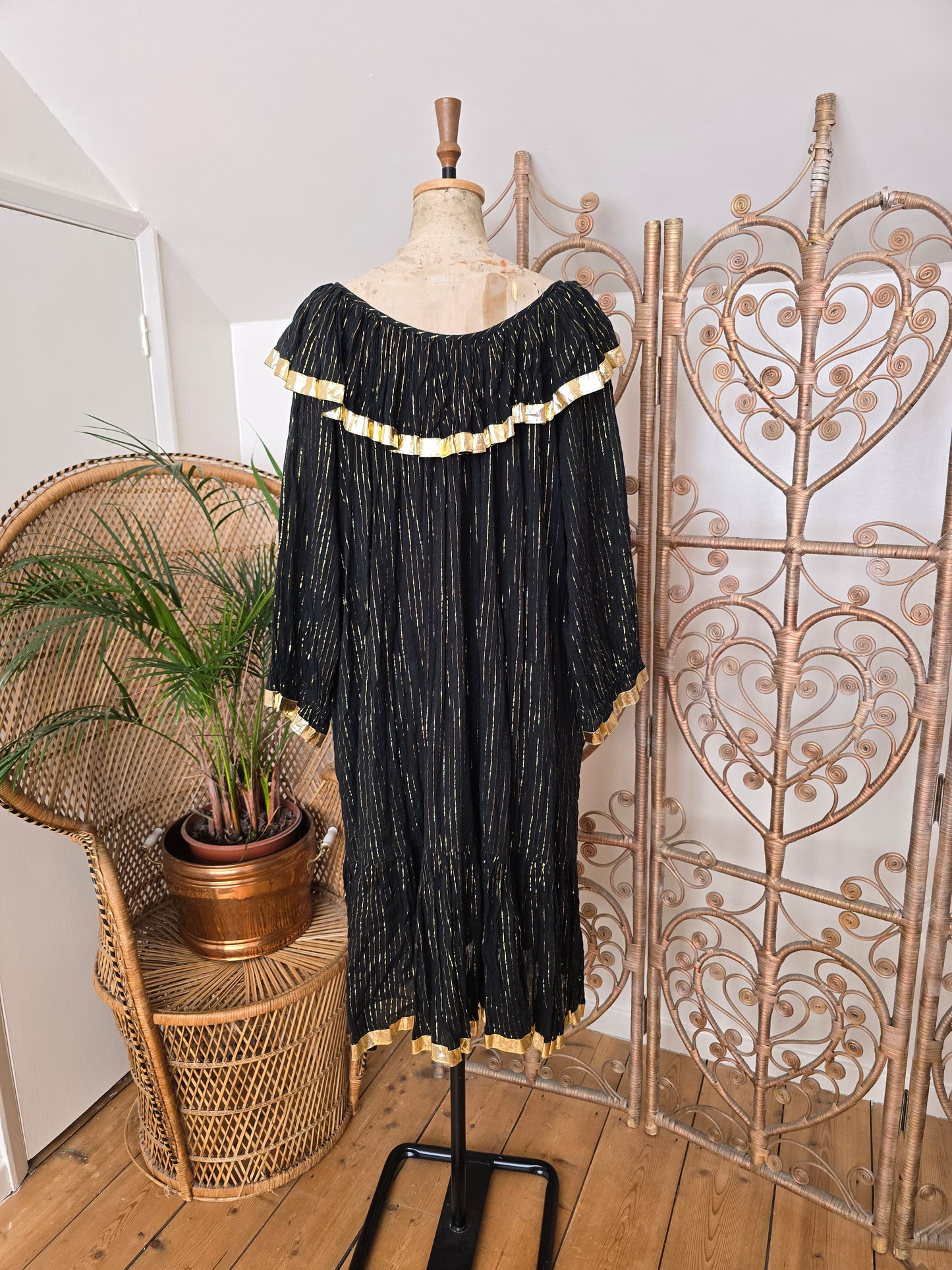 Vintage collar smock dress