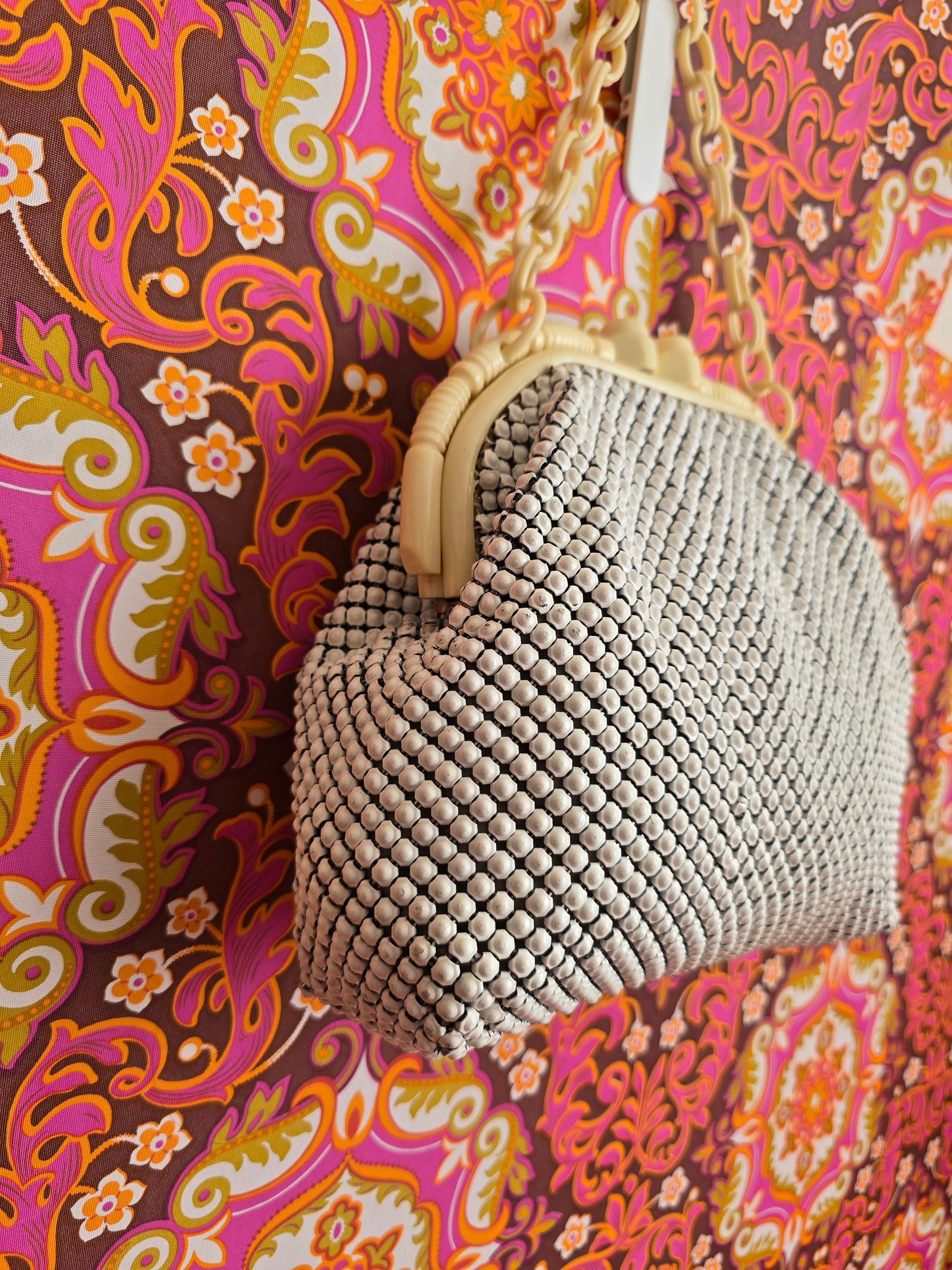 Vintage Oroton chain mail purse bag