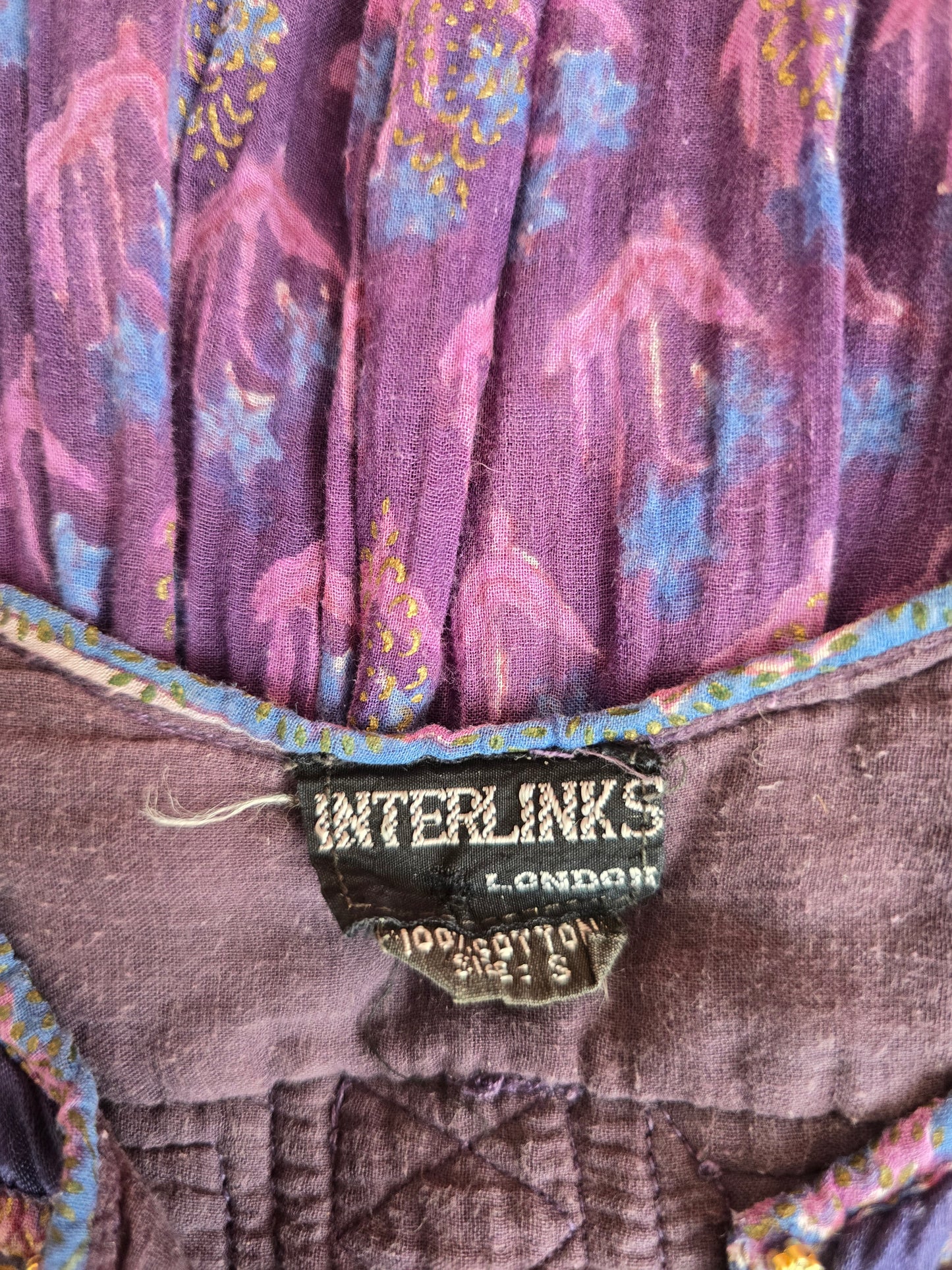 Vintage Interlinks of London Indian dress