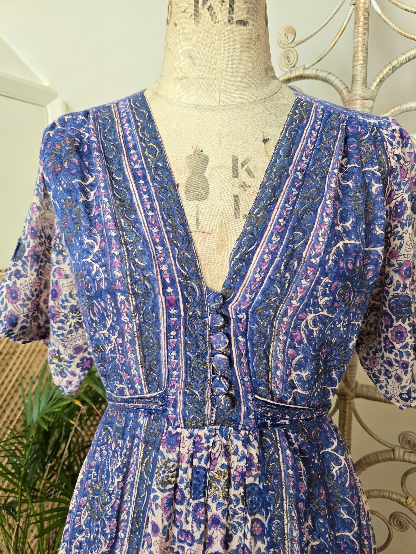 Vintage Interlinks of London Indian cotton dress