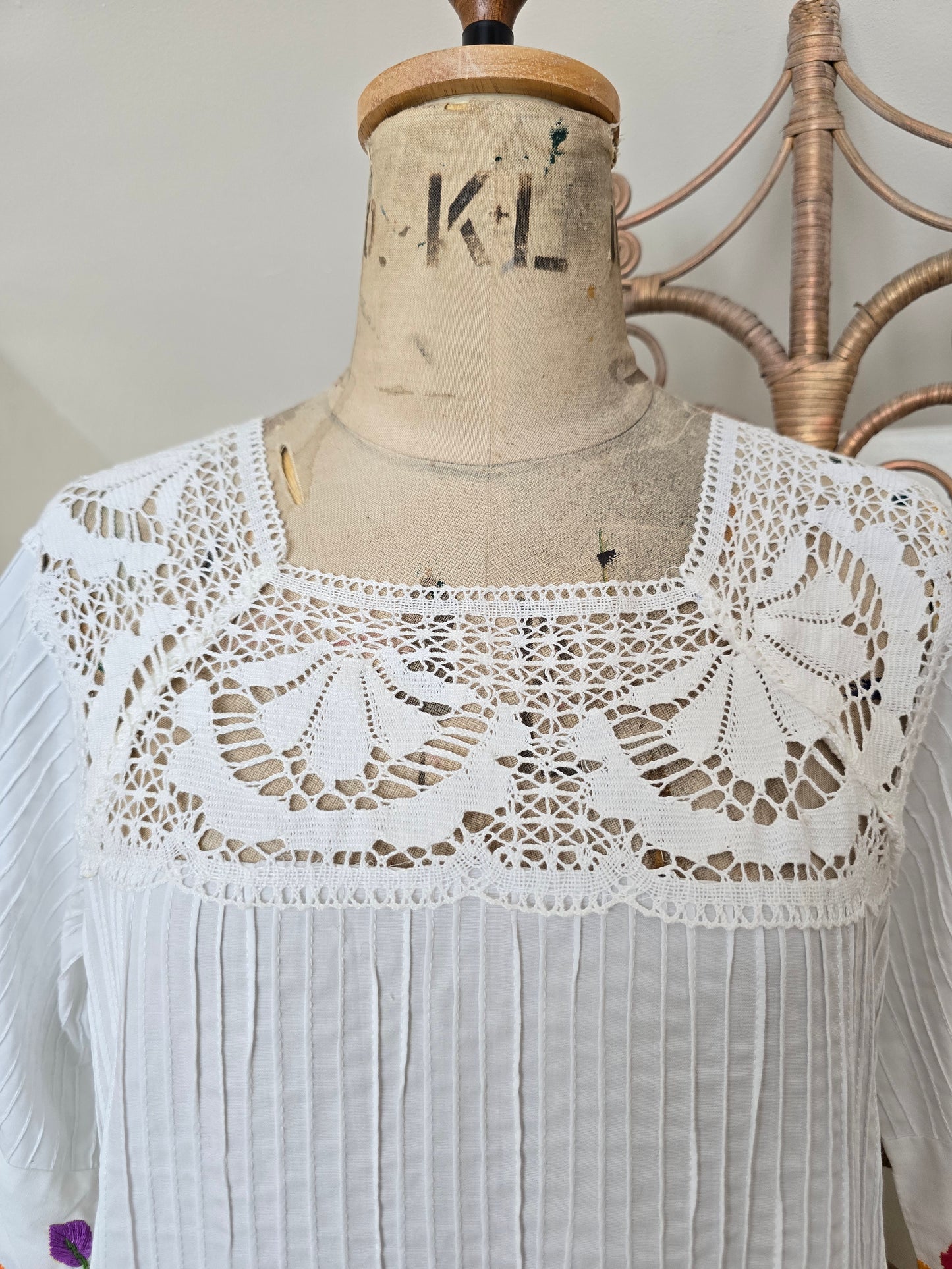Vintage mexican maxi dress