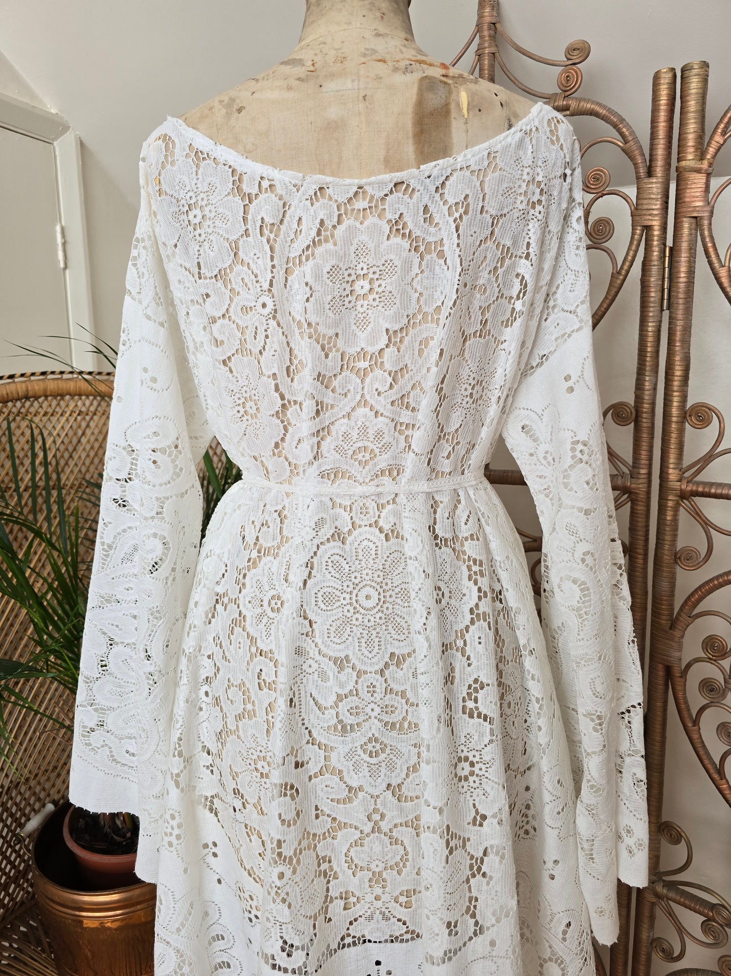 Vintage lace maxi dress