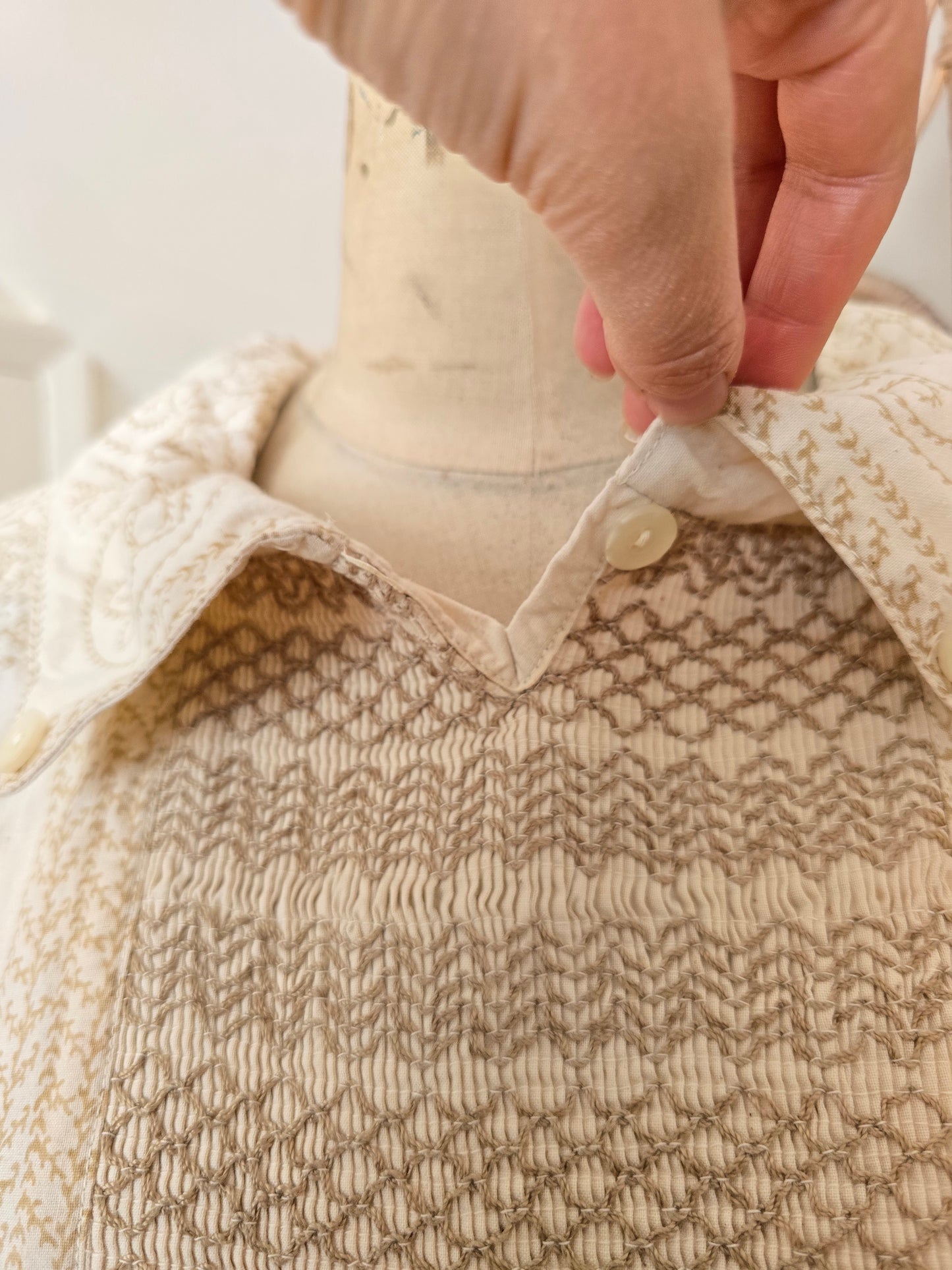 Vintage Clothkits shirring smock dress