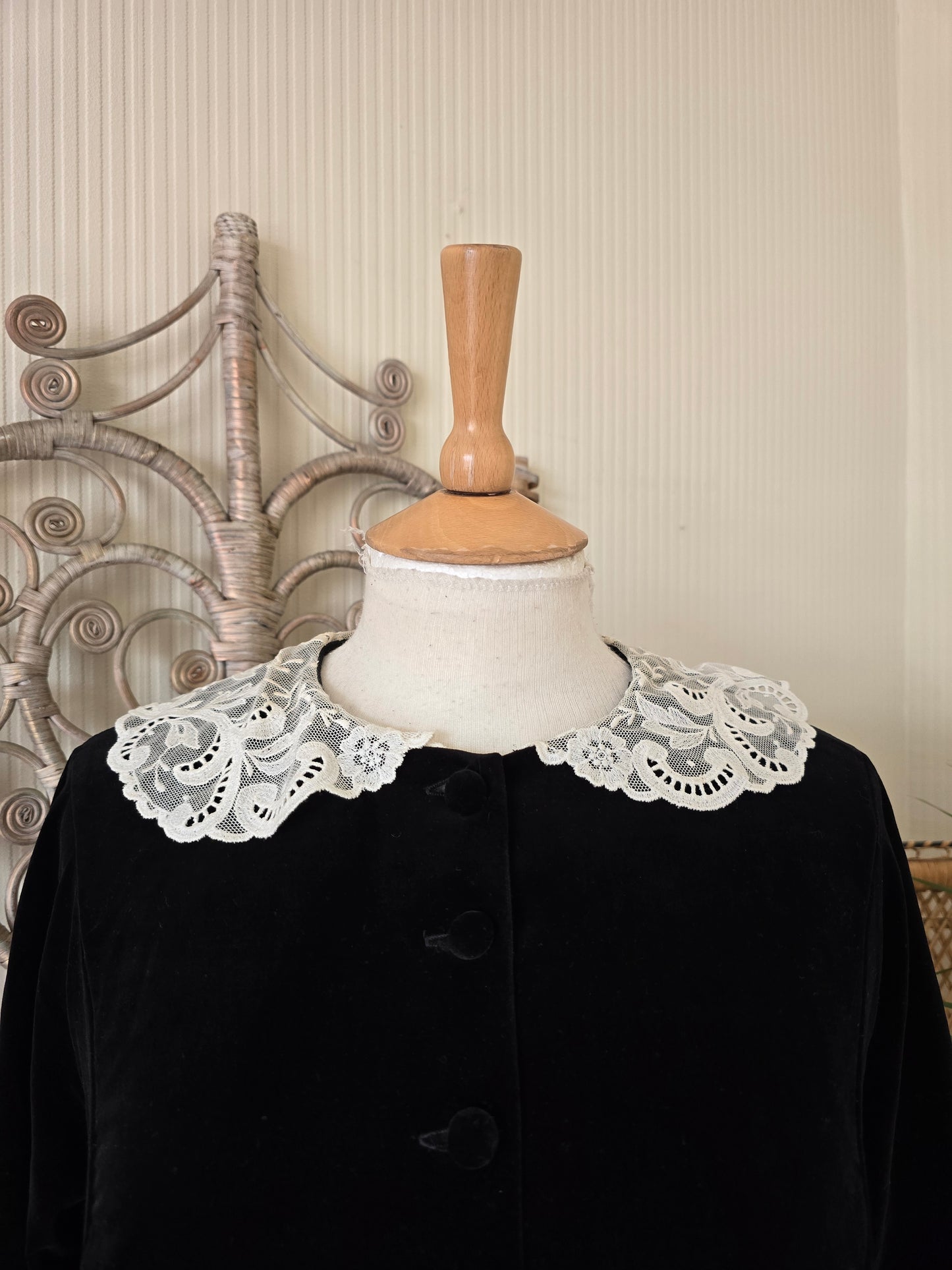 Vintage Laura Ashley prairie velvet dress