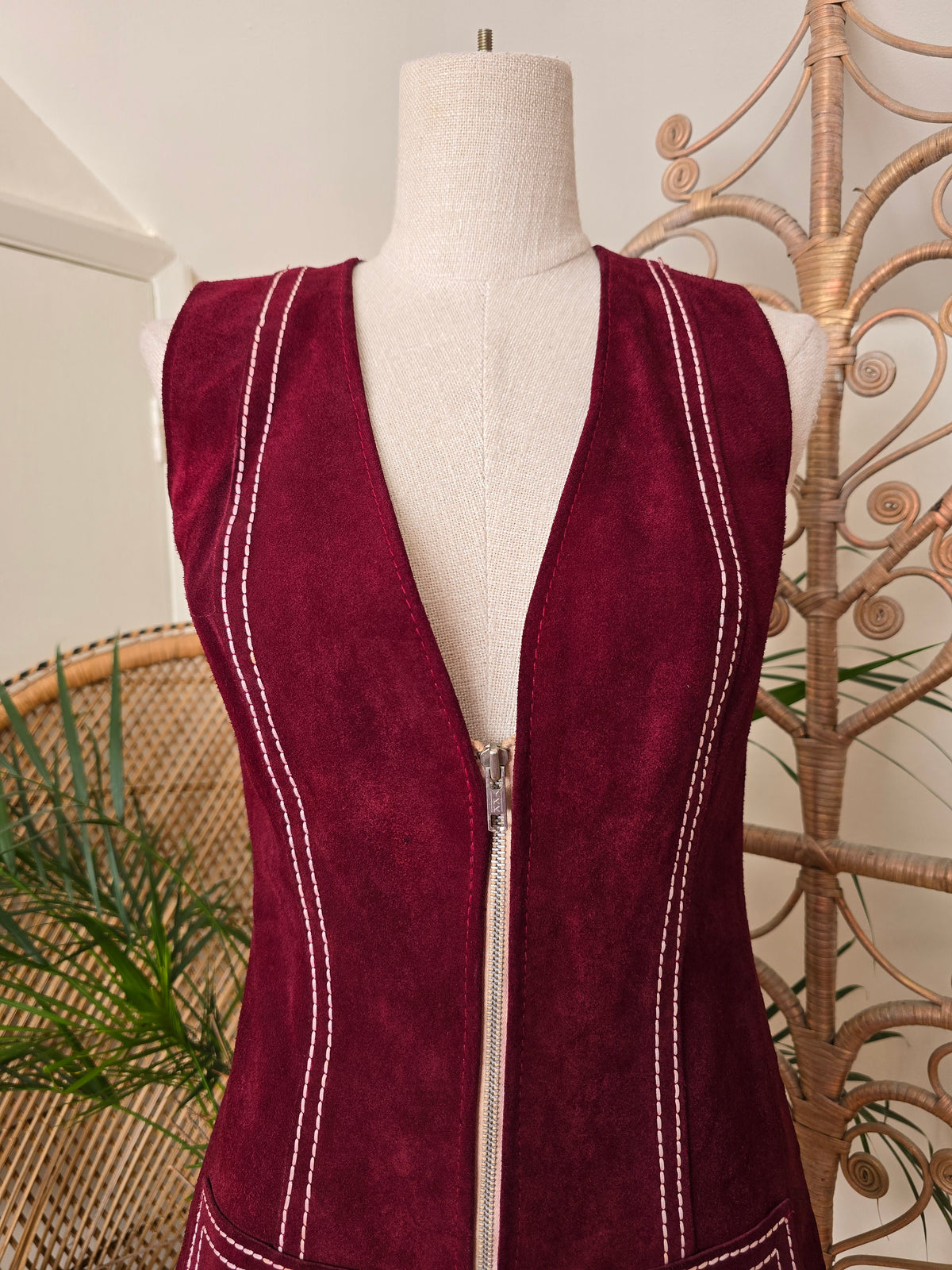 Vintage suede tunic