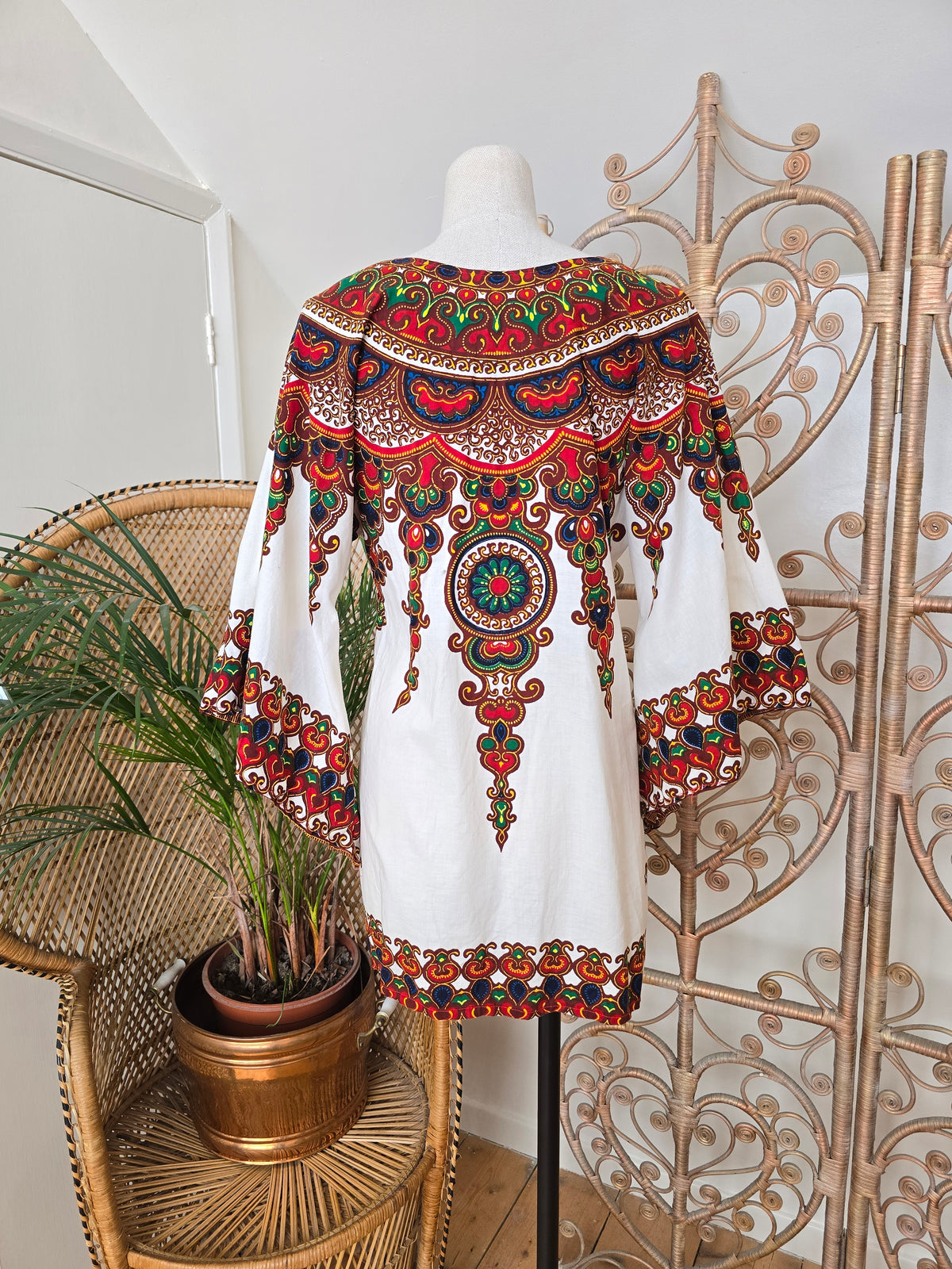 Vintage Mina of England Carnaby Street  Dashiki tunic dress