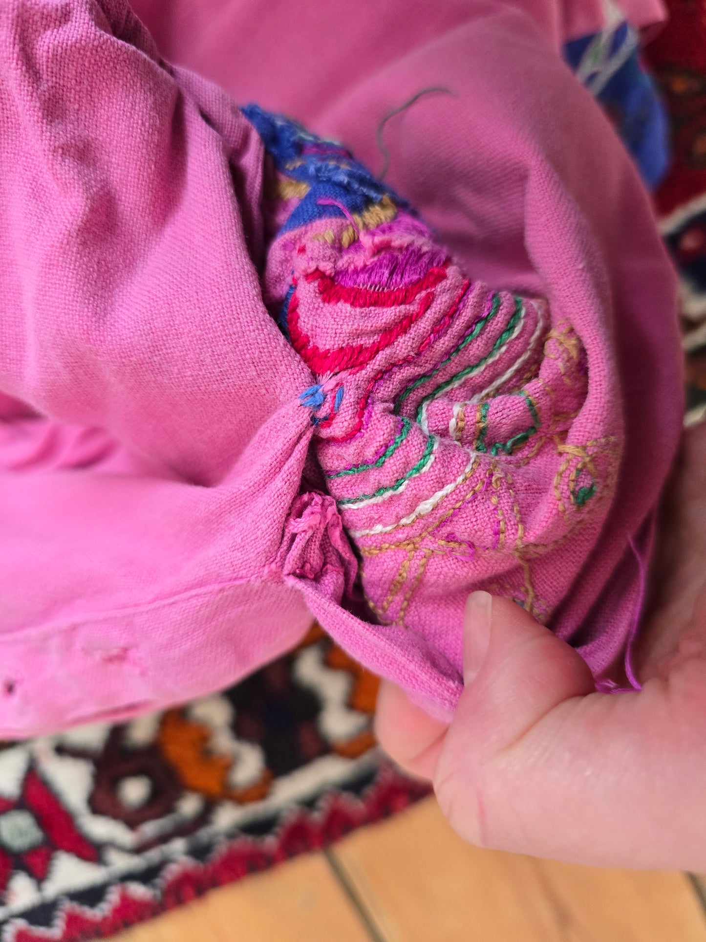 Vintage Anokhi embroidered skirt