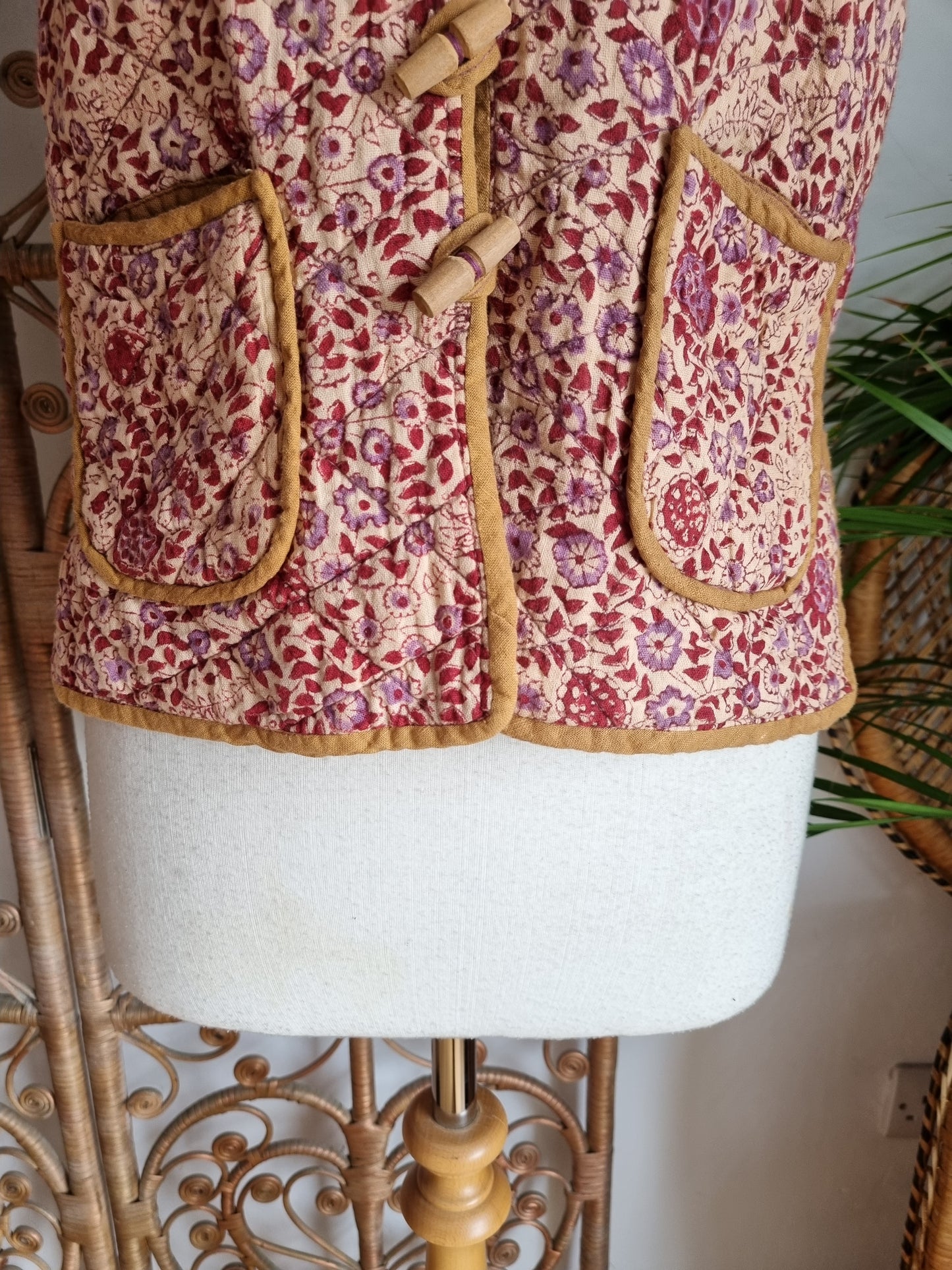 Vintage indian waistcoat reversible