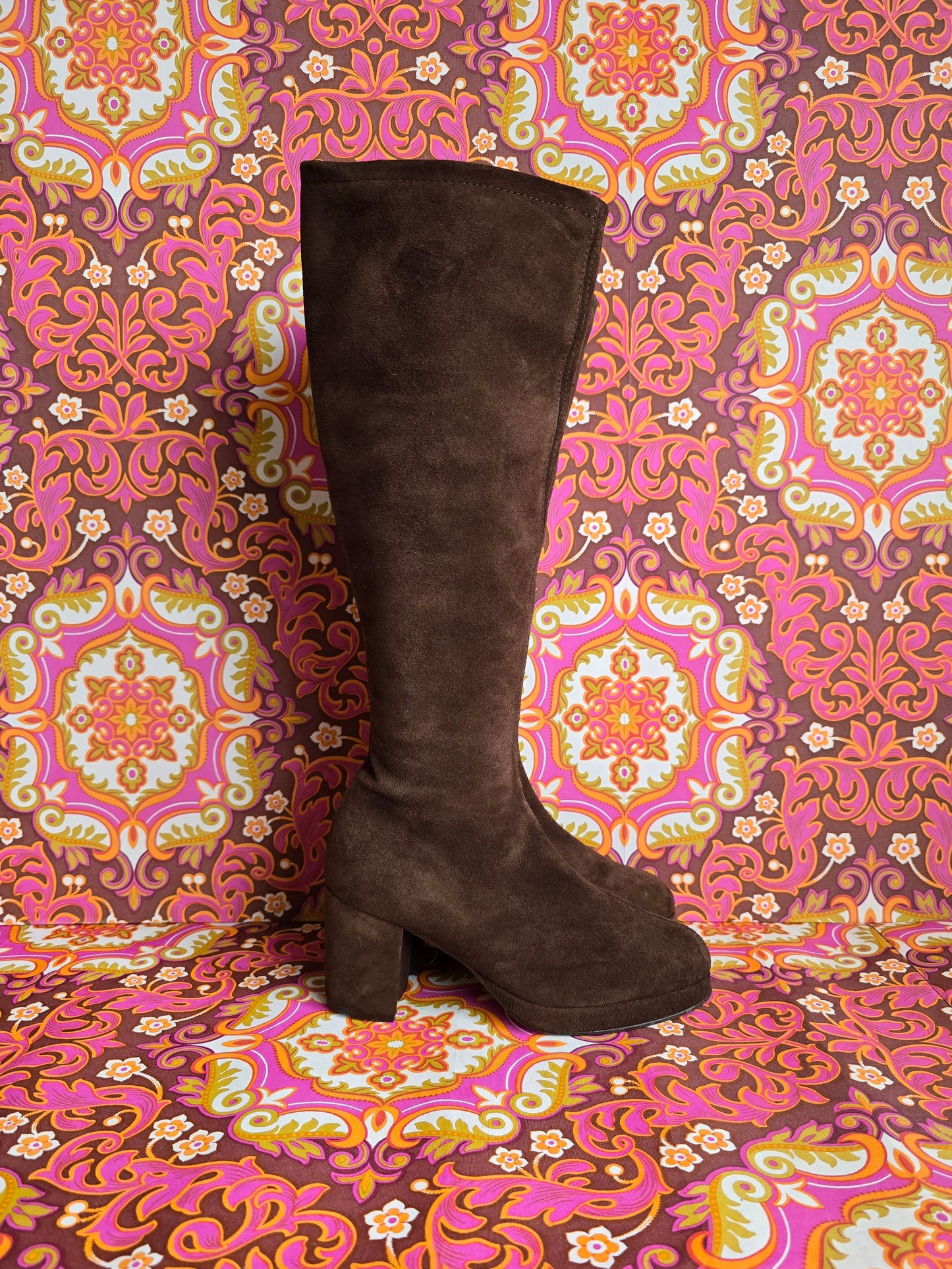 Vintage Sacha suede 70s boots size Uk 3 Eur 36 Us 5