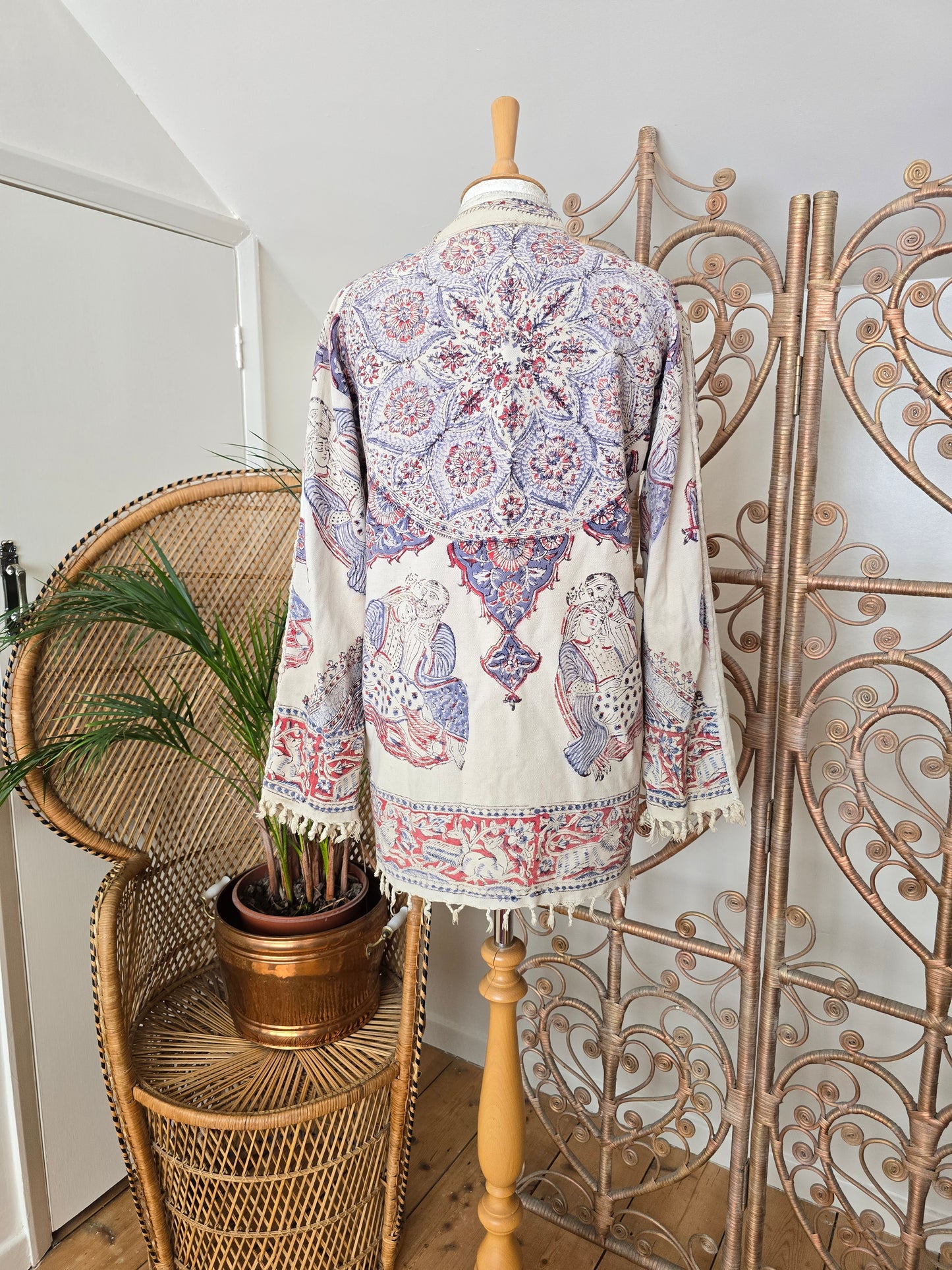 Vintage cotton ethnic tunic jacket
