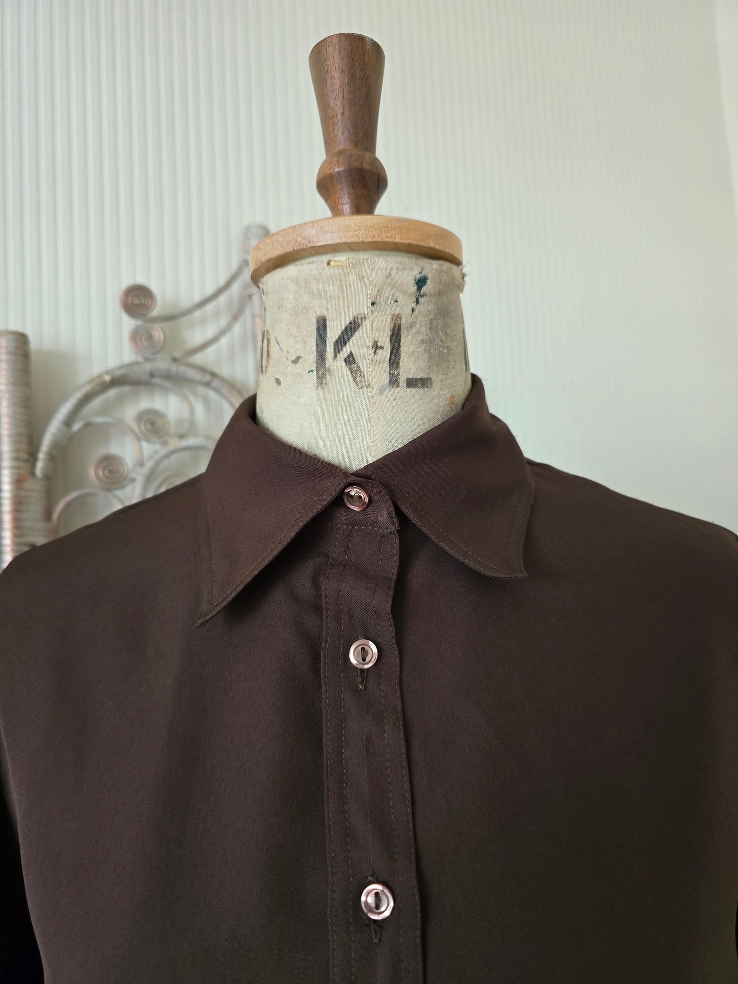 Vintage brown blouse