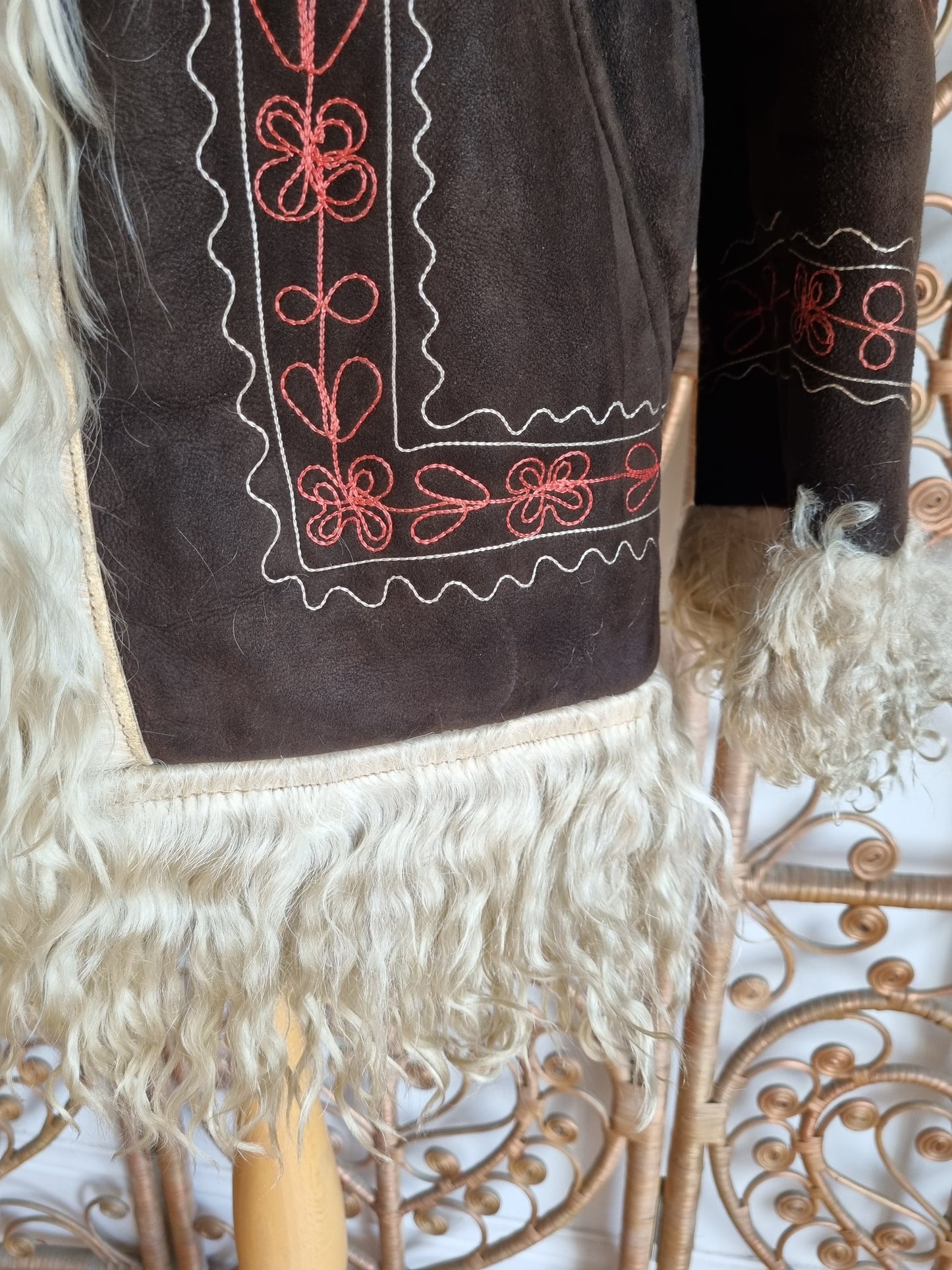 Vintage embroidered Afghan 70s coat