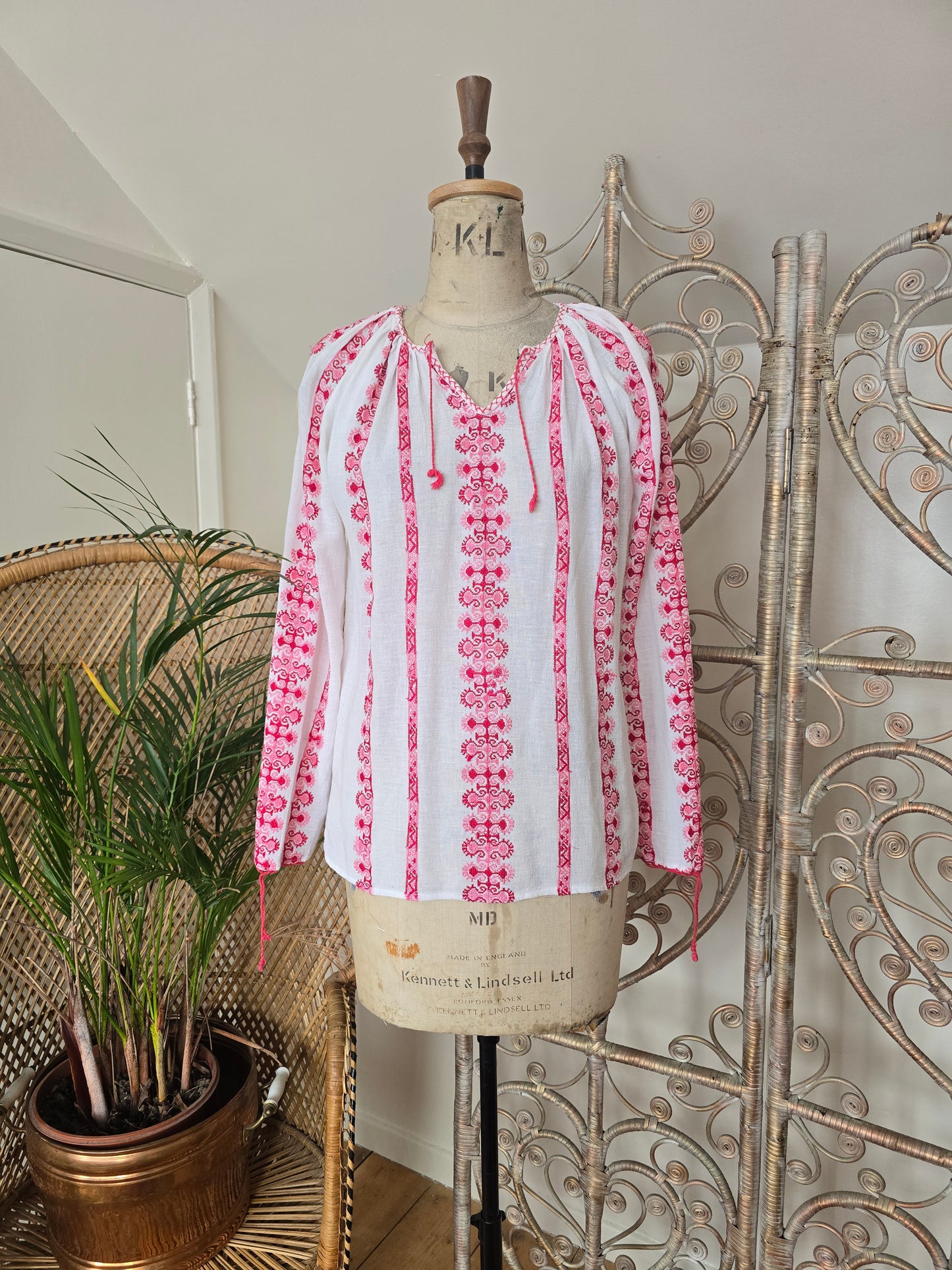 Vintage embroidered  blouse