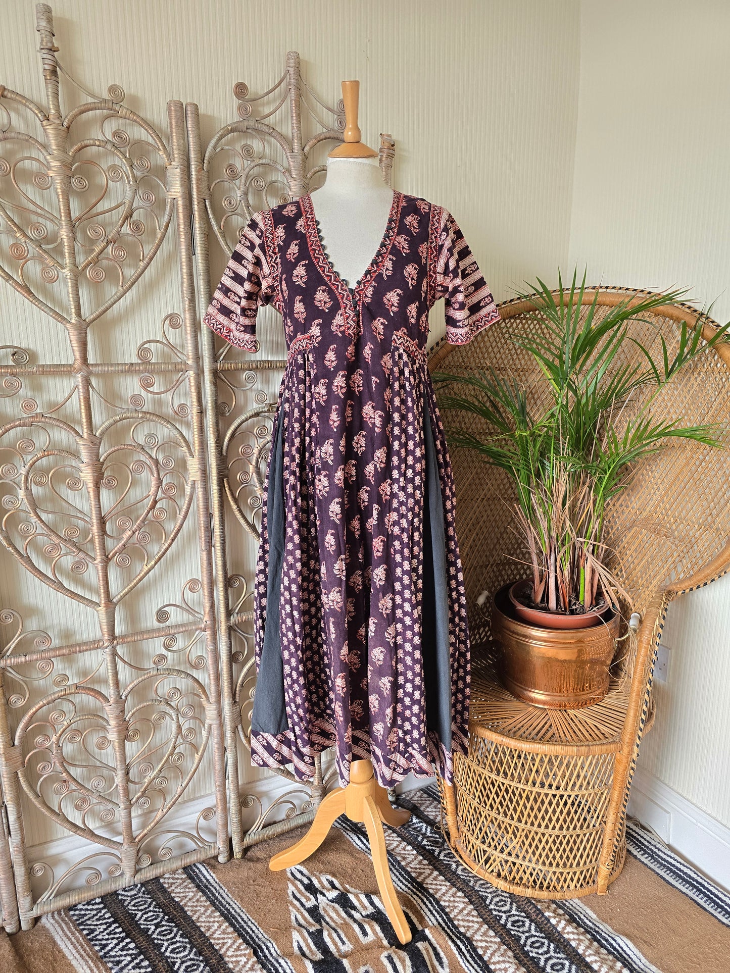 Vintage Anokhi Indian 70s dress