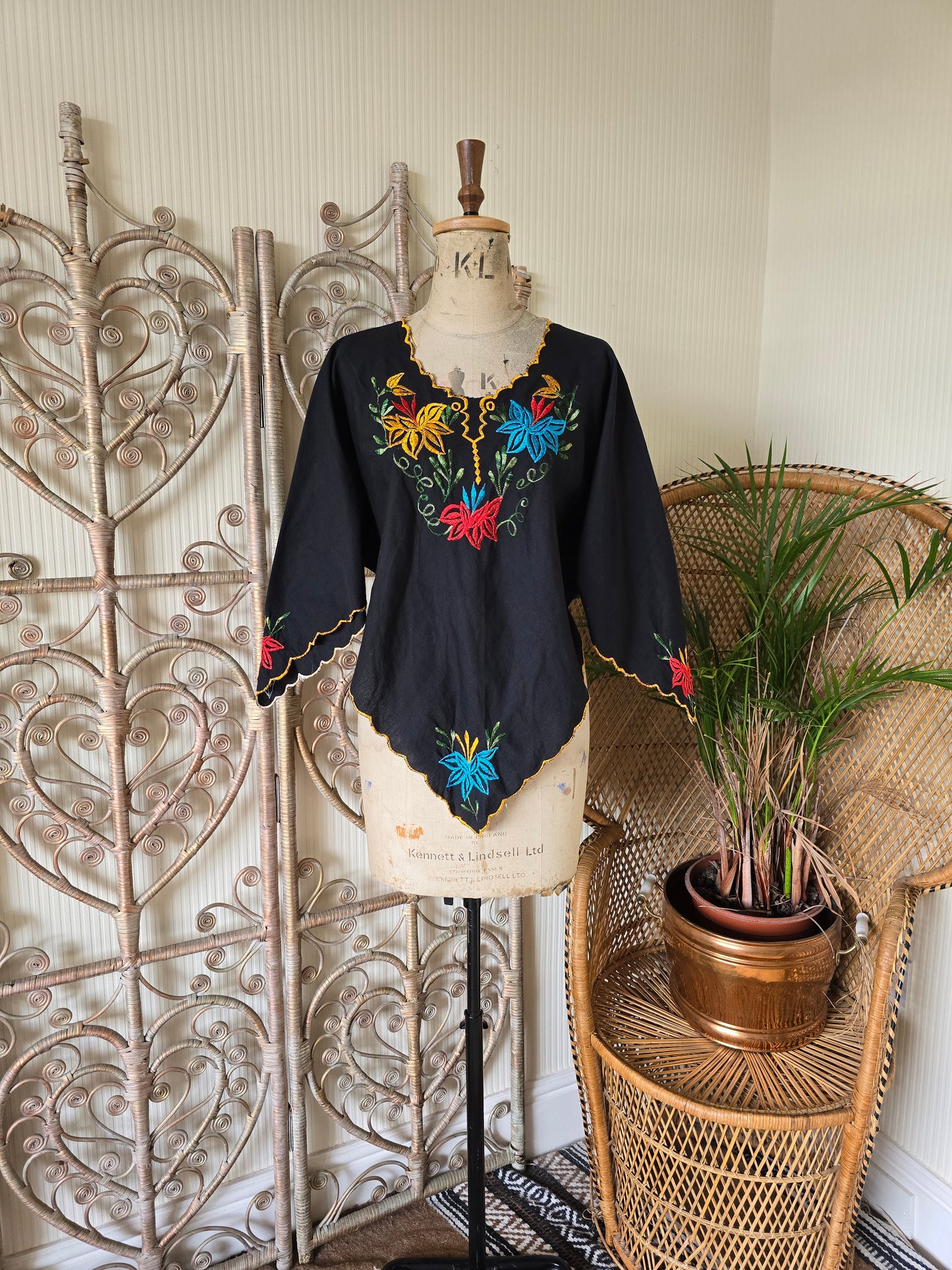 Vintage embroidered blouse